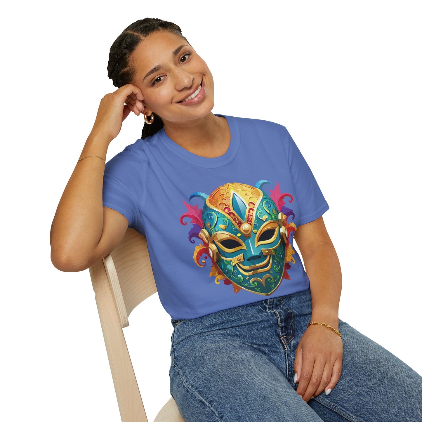 Mask Tee Shirt, Mask Shirt, Shirt with Mask, Masquerade Tees