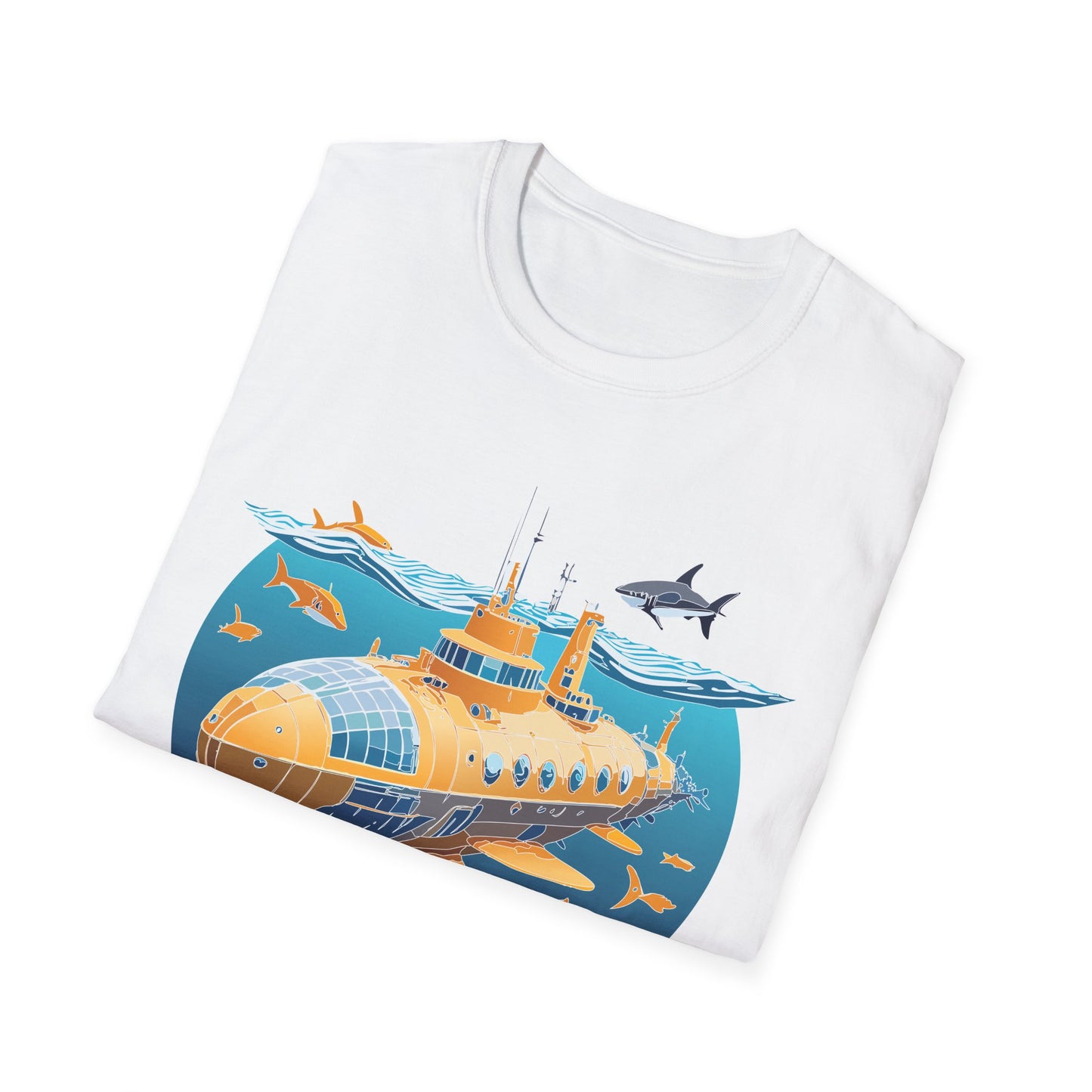 Ocean Tee Shirt, Ocean Shirt, Shirt with Ocean, U boat Tees, Shirt with U-Boat