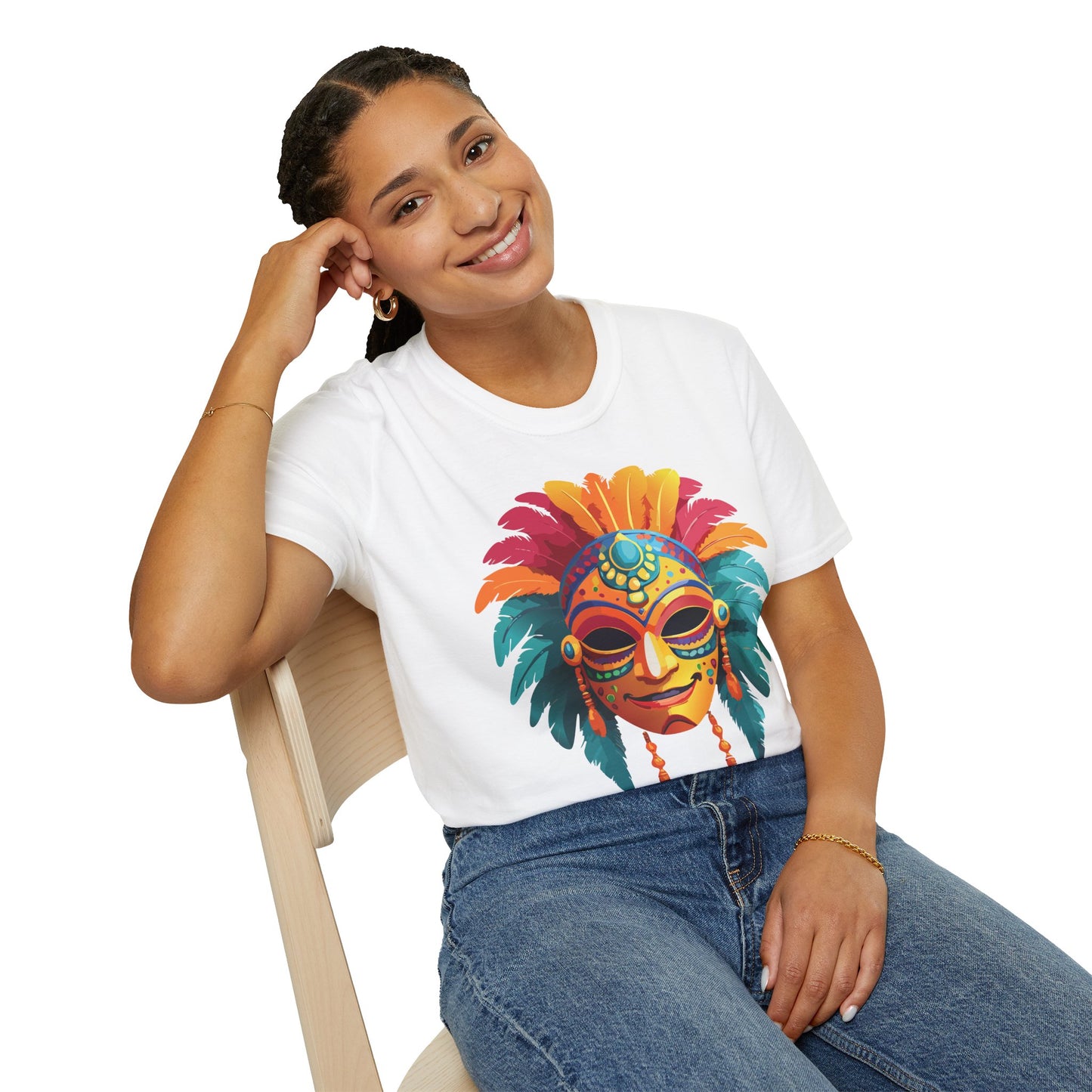 Mask Tee Shirt, Mask Shirt, Shirt with Mask, Masquerade Tees