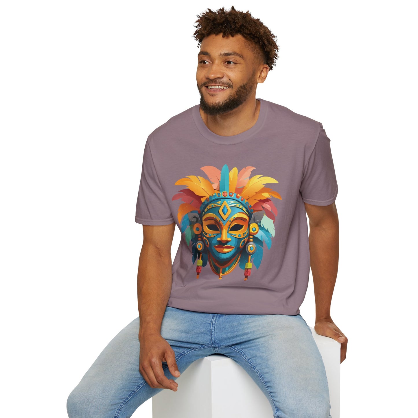 Mask Tee Shirt, Mask Shirt, Shirt with Mask, Masquerade Tees