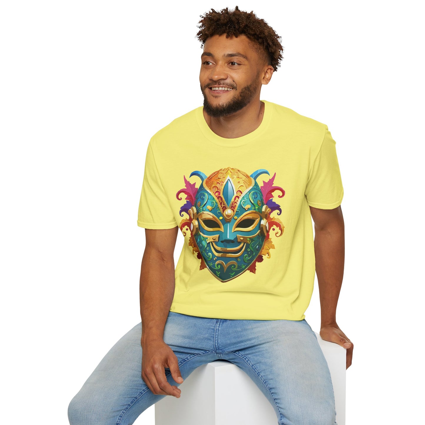 Mask Tee Shirt, Mask Shirt, Shirt with Mask, Masquerade Tees