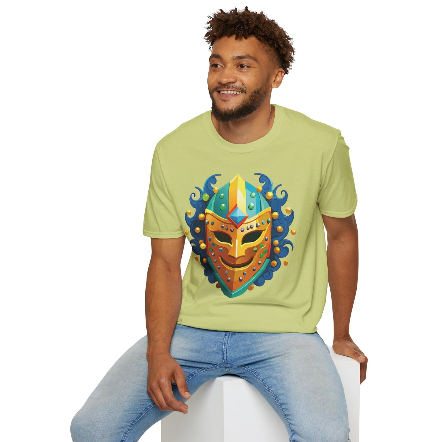 Mask Tee Shirt, Mask Shirt, Shirt with Mask, Masquerade Tees