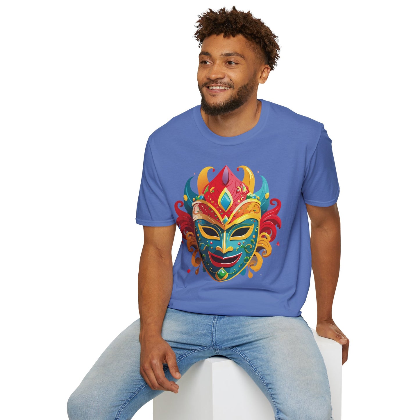 Mask Tee Shirt, Mask Shirt, Shirt with Mask, Masquerade Tees