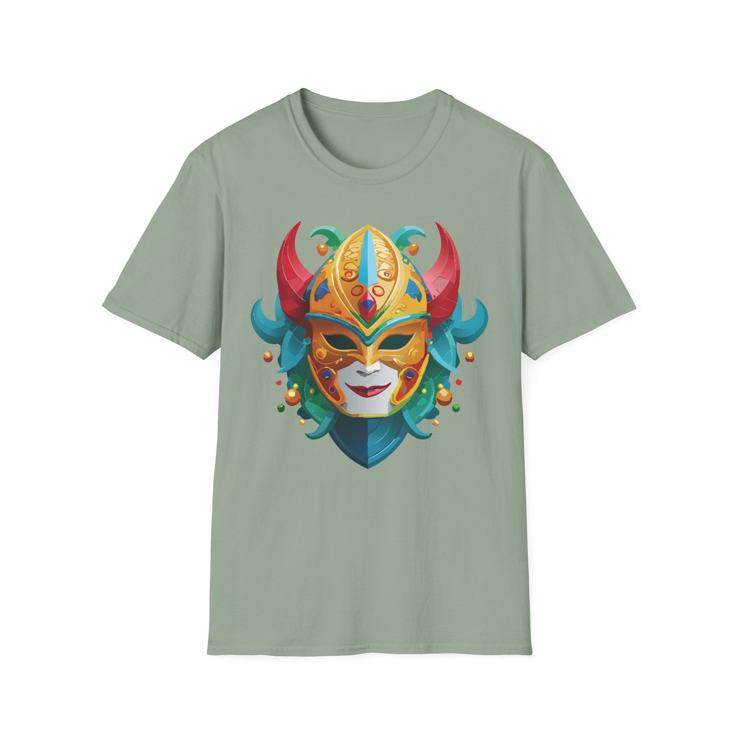Mask Tee Shirt, Mask Shirt, Shirt with Mask, Masquerade Tees