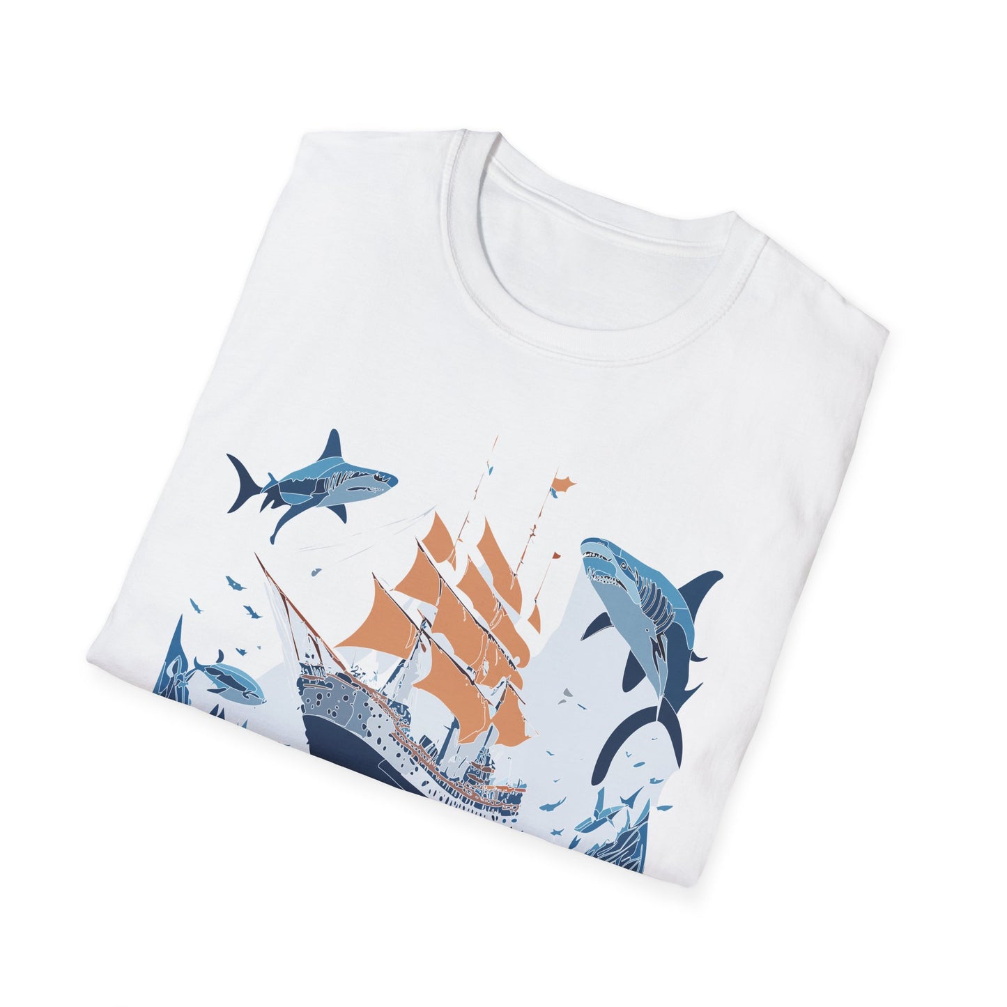 Ocean Tee Shirt, Ocean Shirt, Shirt with Ocean, U boat Tees, Shirt with U-Boat
