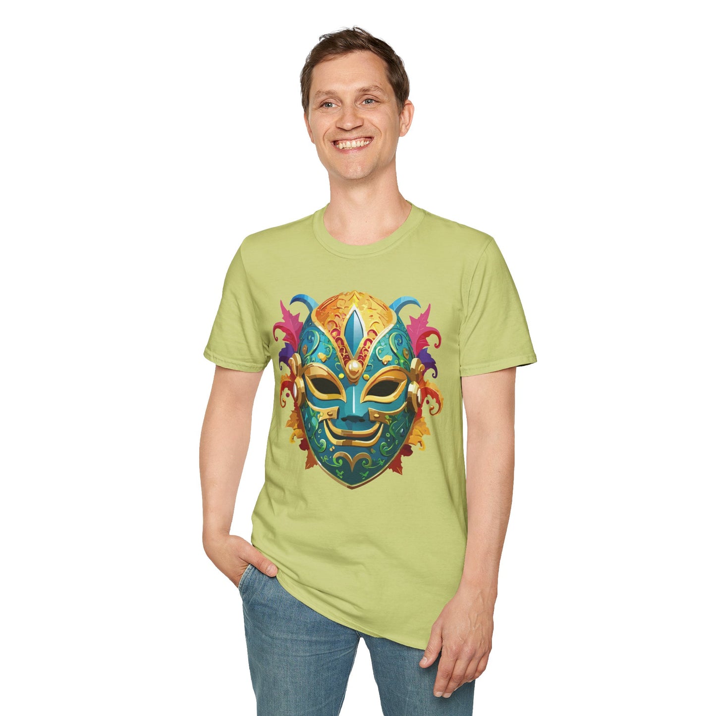 Mask Tee Shirt, Mask Shirt, Shirt with Mask, Masquerade Tees