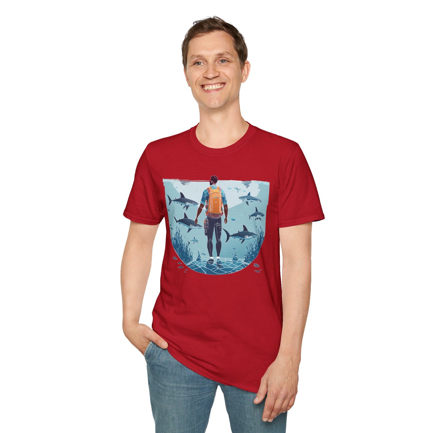 Ocean Tee Shirt, Ocean Shirt, Shirt with Ocean, U boat Tees, Shirt with U-Boat
