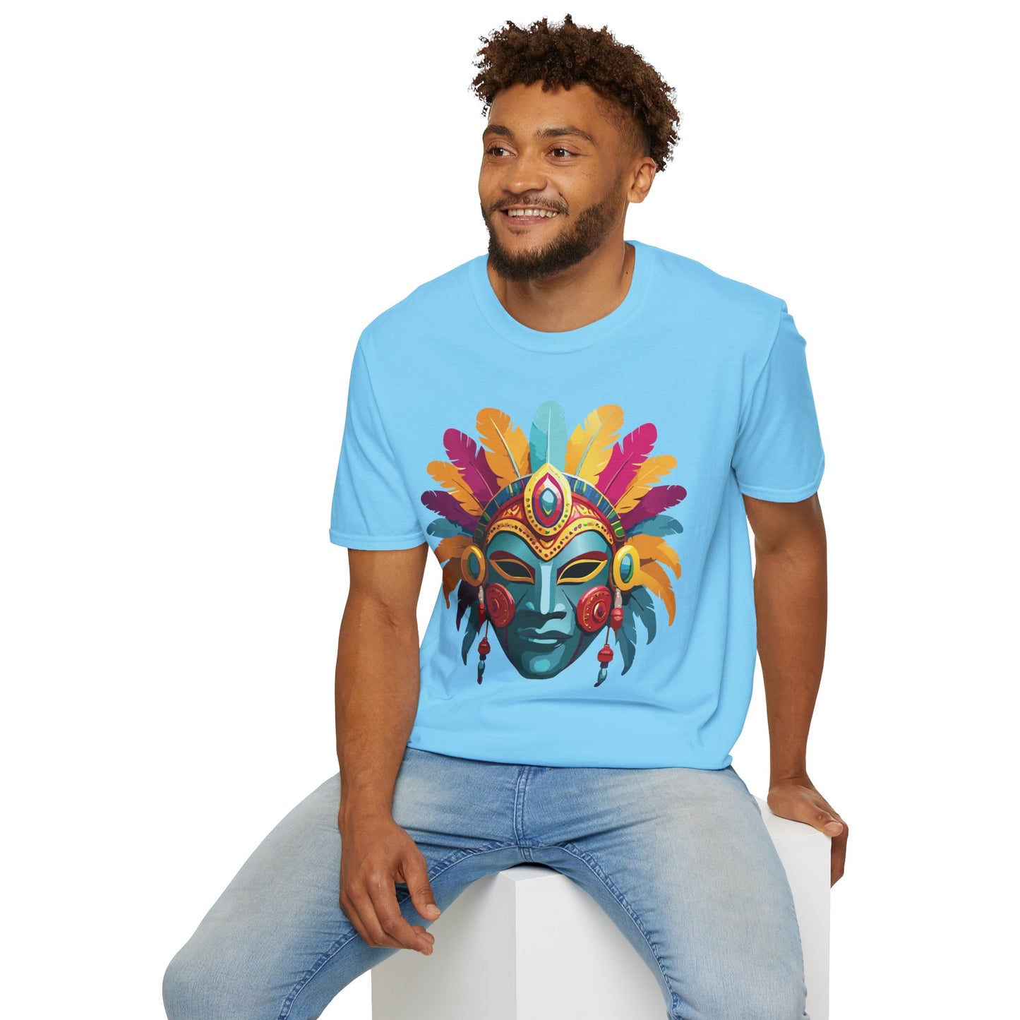 Mask Tee Shirt, Mask Shirt, Shirt with Mask, Masquerade Tees