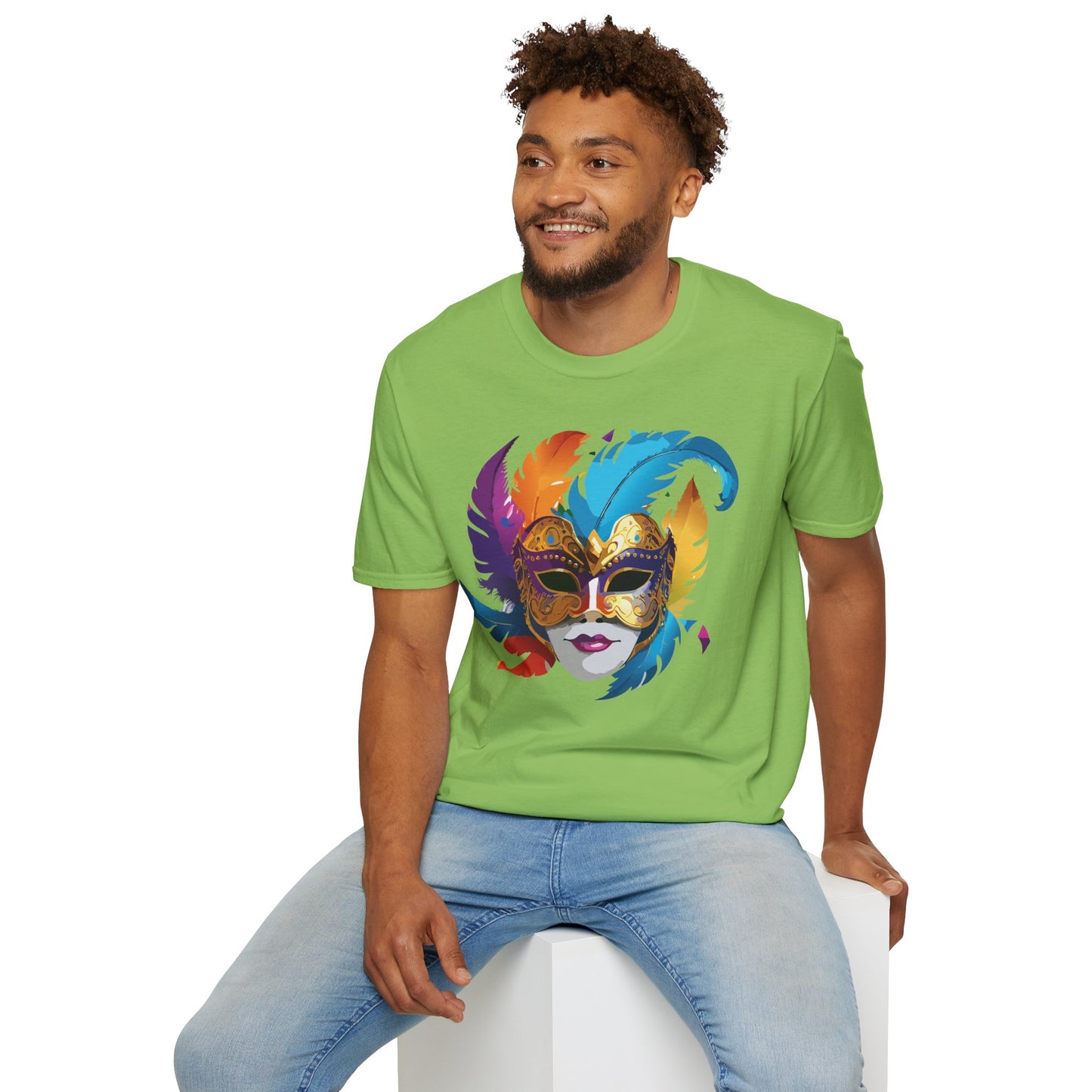 Mask Tee Shirt, Mask Shirt, Shirt with Mask, Masquerade Tees