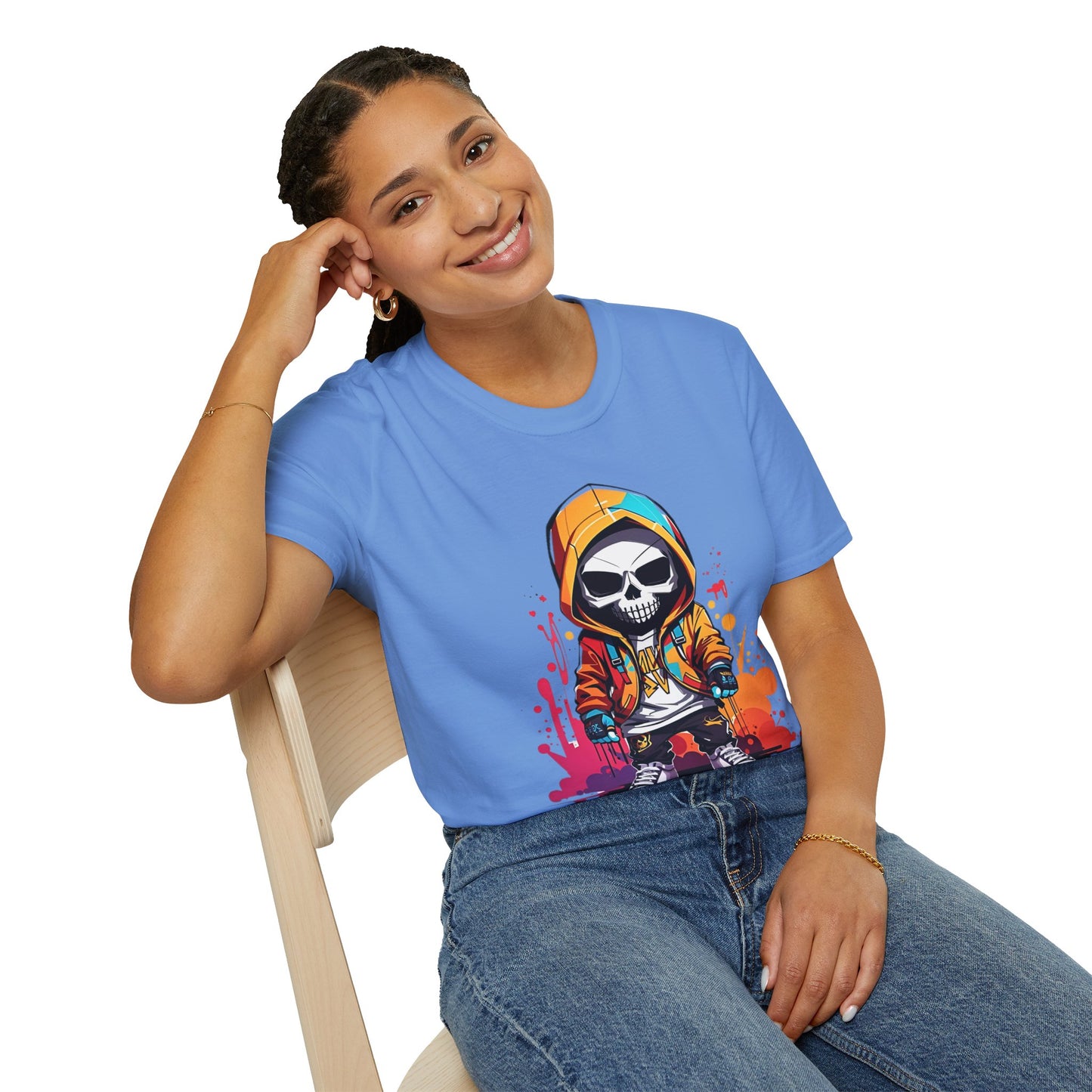 Skull Tee Shirt, Skeleton Shirt, Shirt with Skull, Shirt with Skeleton