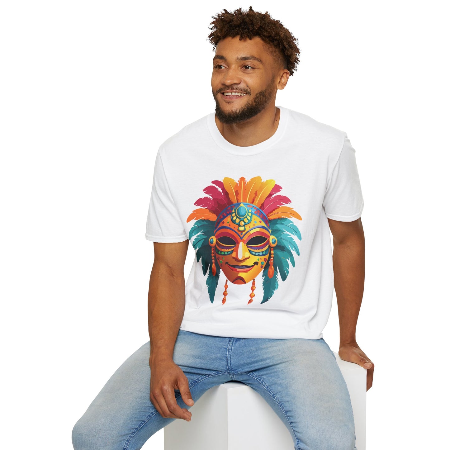Mask Tee Shirt, Mask Shirt, Shirt with Mask, Masquerade Tees