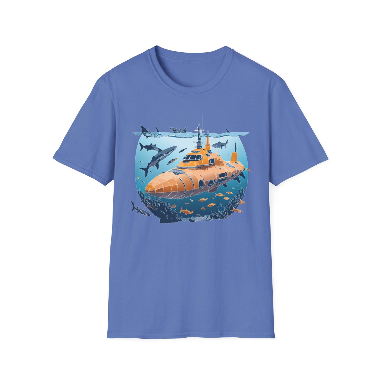 Ocean Tee Shirt, Ocean Shirt, Shirt with Ocean, U boat Tees, Shirt with U-Boat