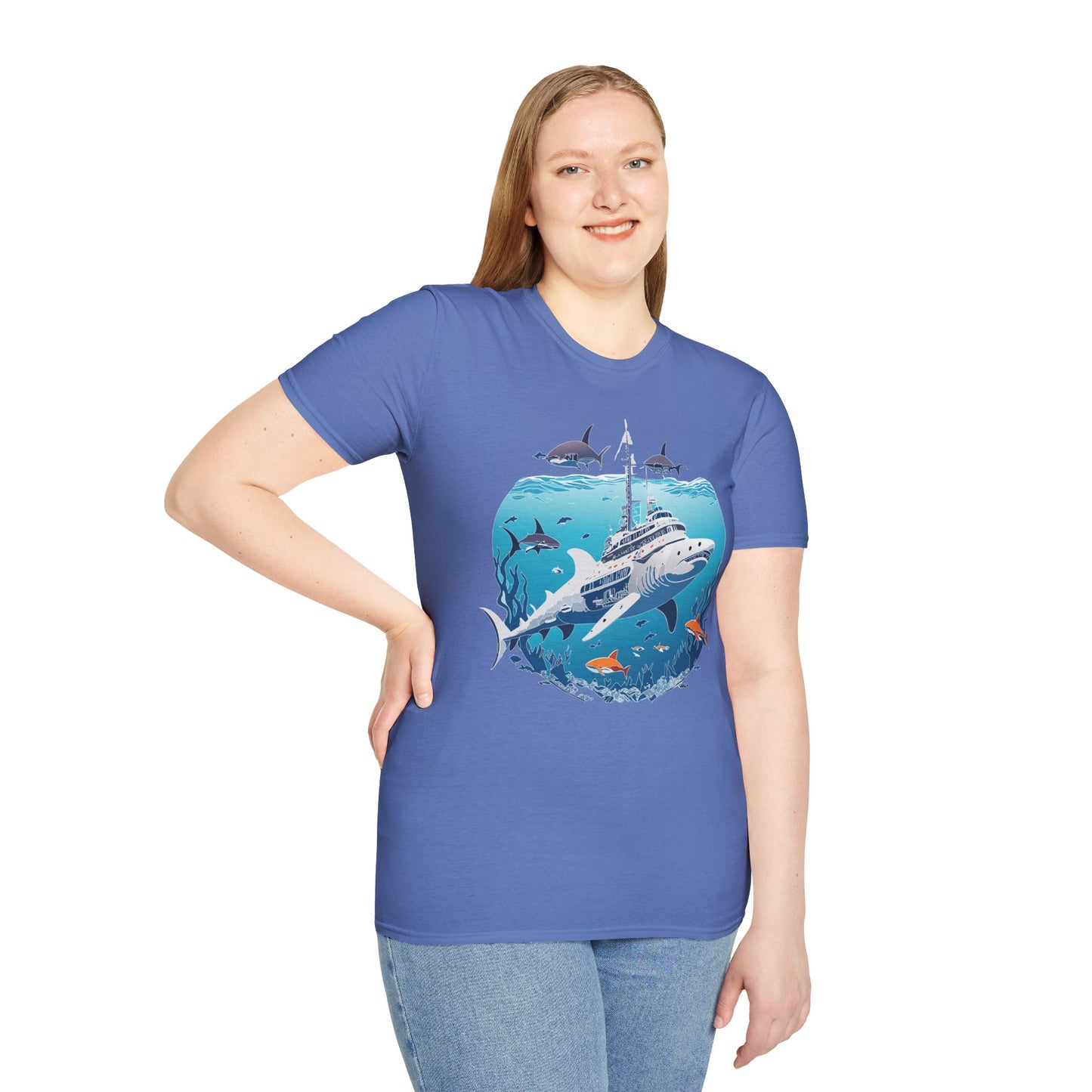 Ocean Tee Shirt, Ocean Shirt, Shirt with Ocean, U boat Tees, Shirt with U-Boat