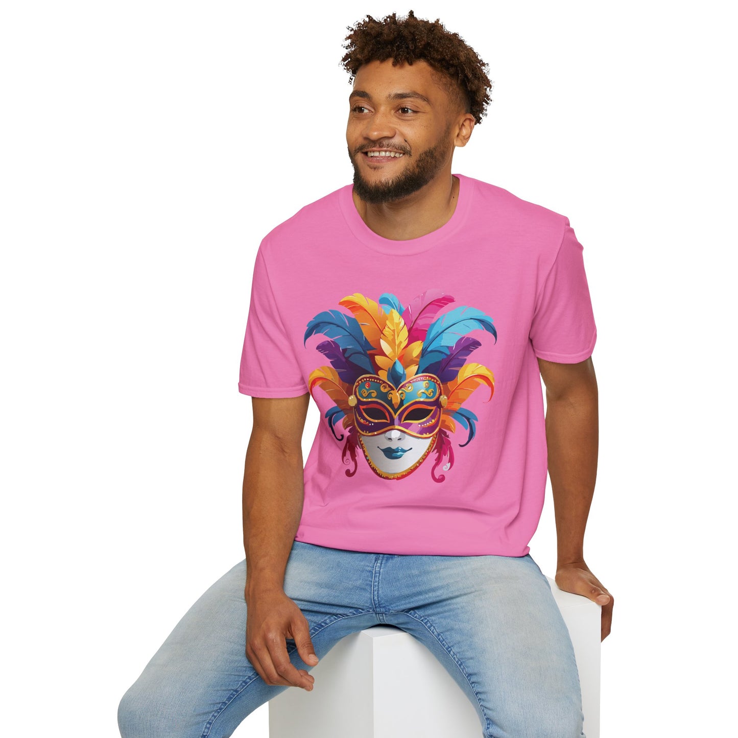 Mask Tee Shirt, Mask Shirt, Shirt with Mask, Masquerade Tees