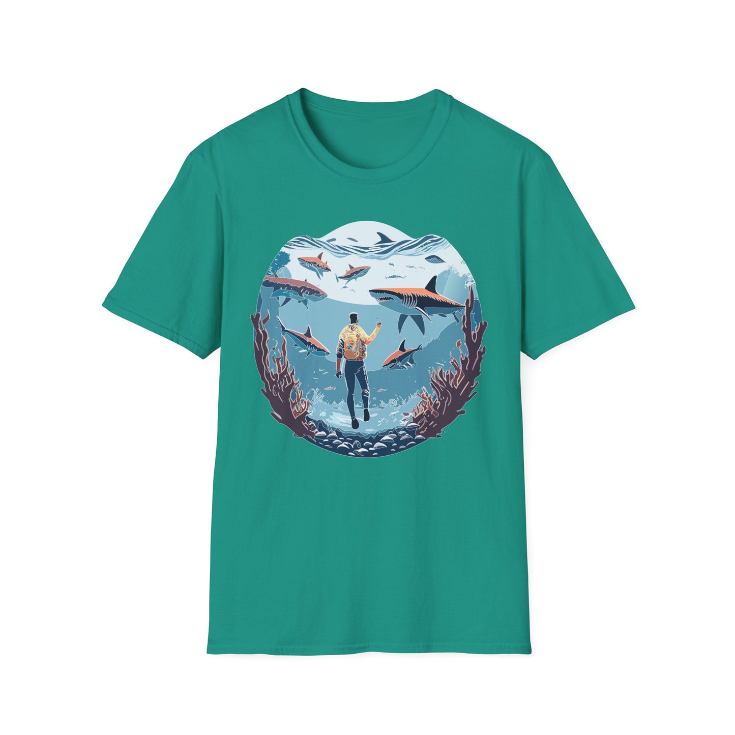 Ocean Tee Shirt, Ocean Shirt, Shirt with Ocean, U boat Tees, Shirt with U-Boat