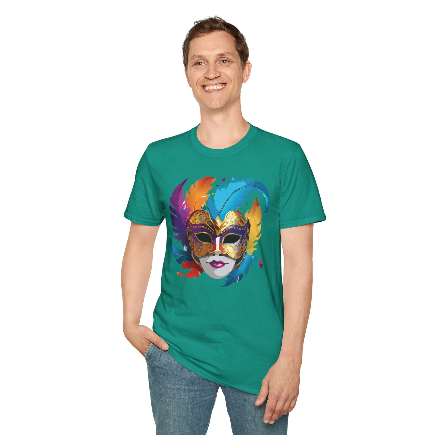 Mask Tee Shirt, Mask Shirt, Shirt with Mask, Masquerade Tees