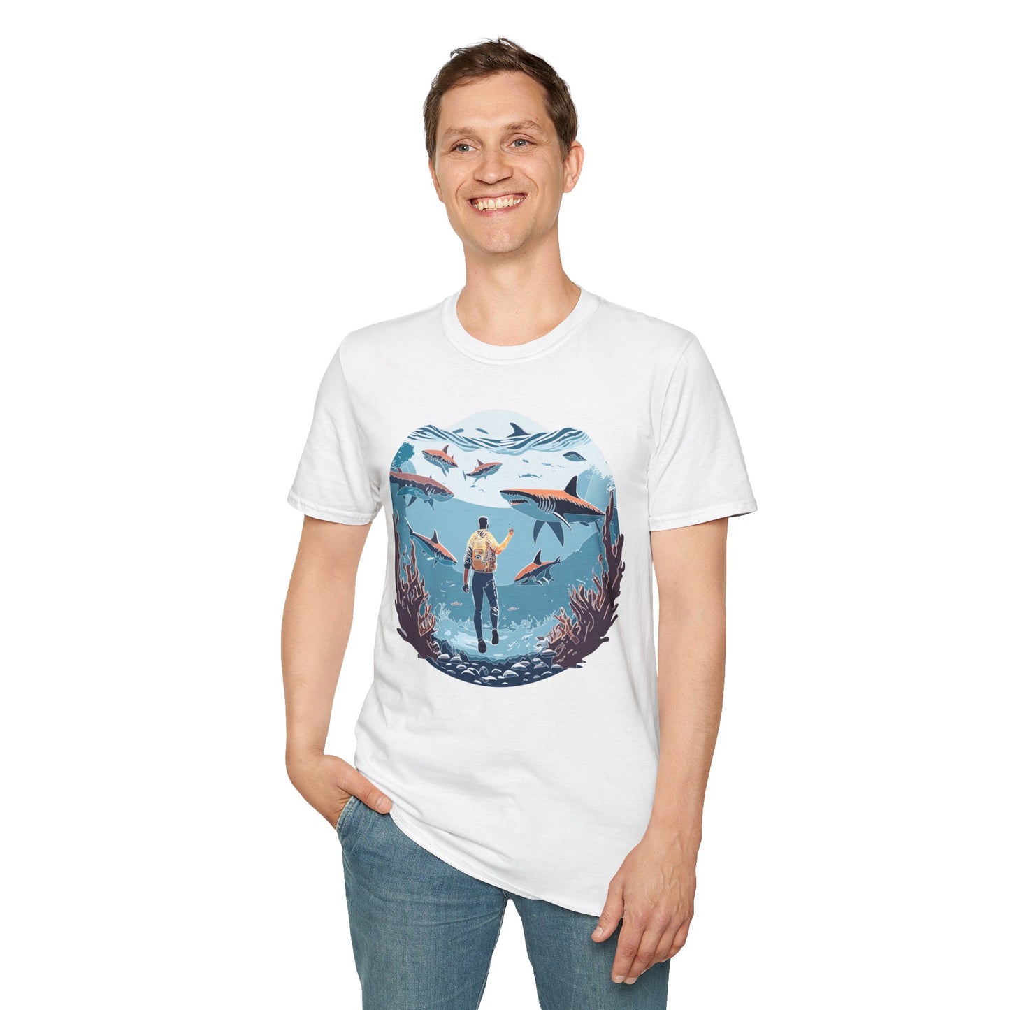 Ocean Tee Shirt, Ocean Shirt, Shirt with Ocean, U boat Tees, Shirt with U-Boat