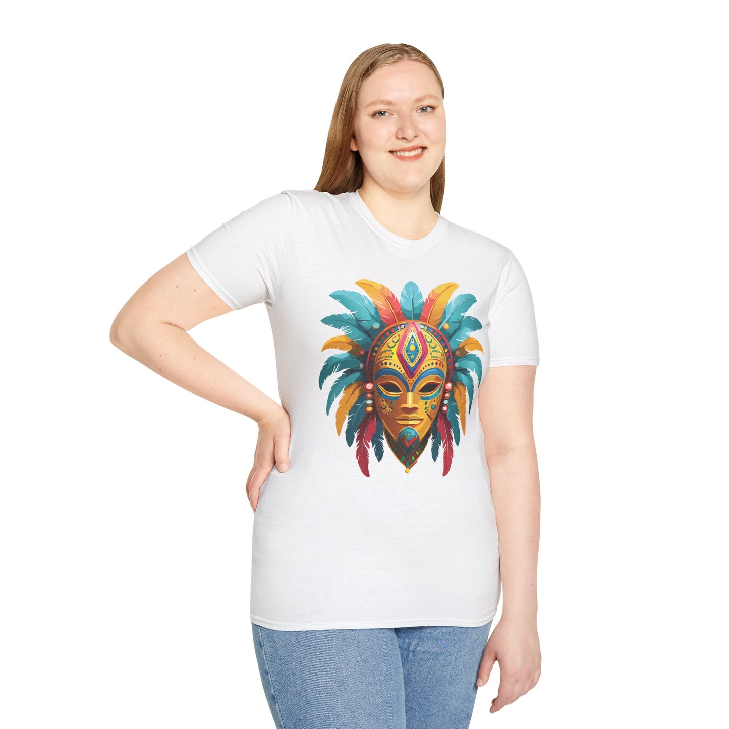 Mask Tee Shirt, Mask Shirt, Shirt with Mask, Masquerade Tees