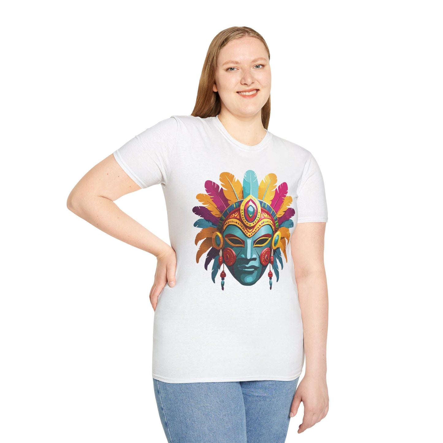 Mask Tee Shirt, Mask Shirt, Shirt with Mask, Masquerade Tees