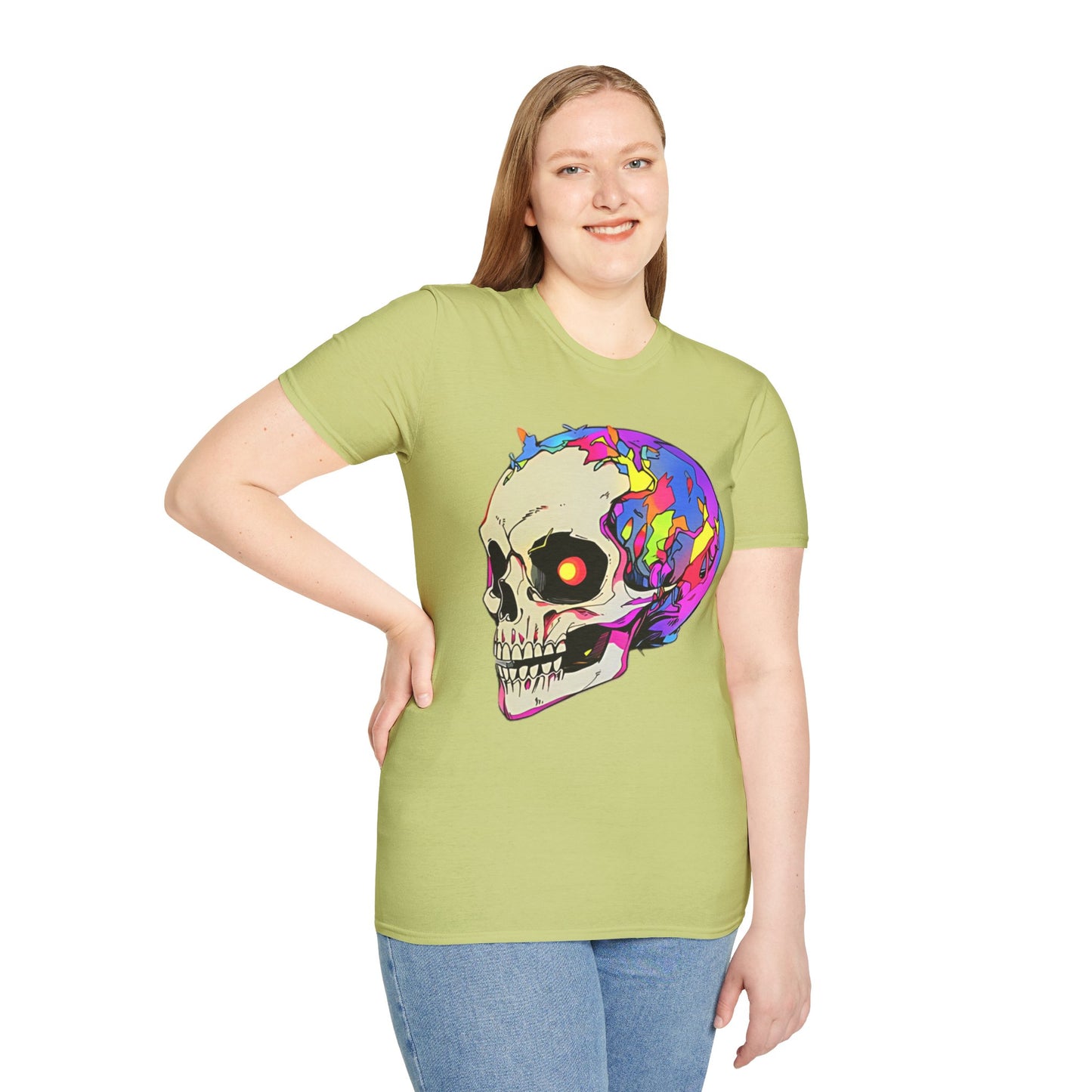 Skull Tee Shirt, Skeleton Shirt, Shirt with Skull, Shirt with Skeleton