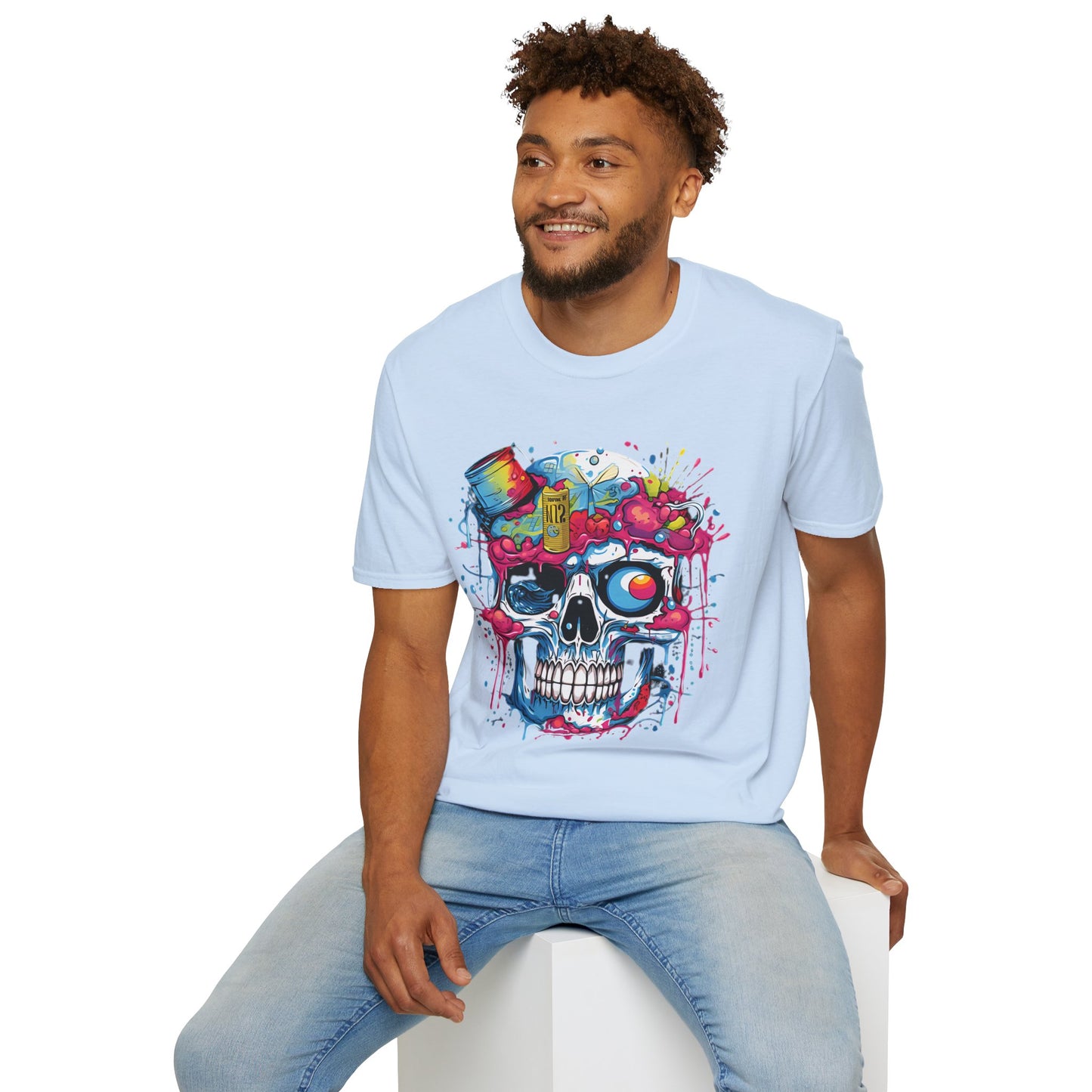 Skull Tee Shirt, Skeleton Shirt, Shirt with Skull, Shirt with Skeleton