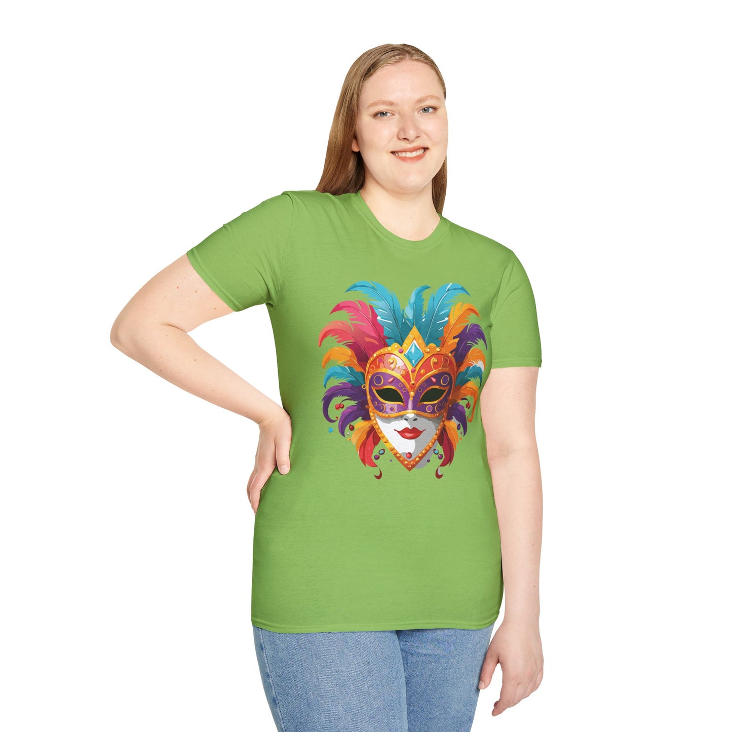 Mask Tee Shirt, Mask Shirt, Shirt with Mask, Masquerade Tees