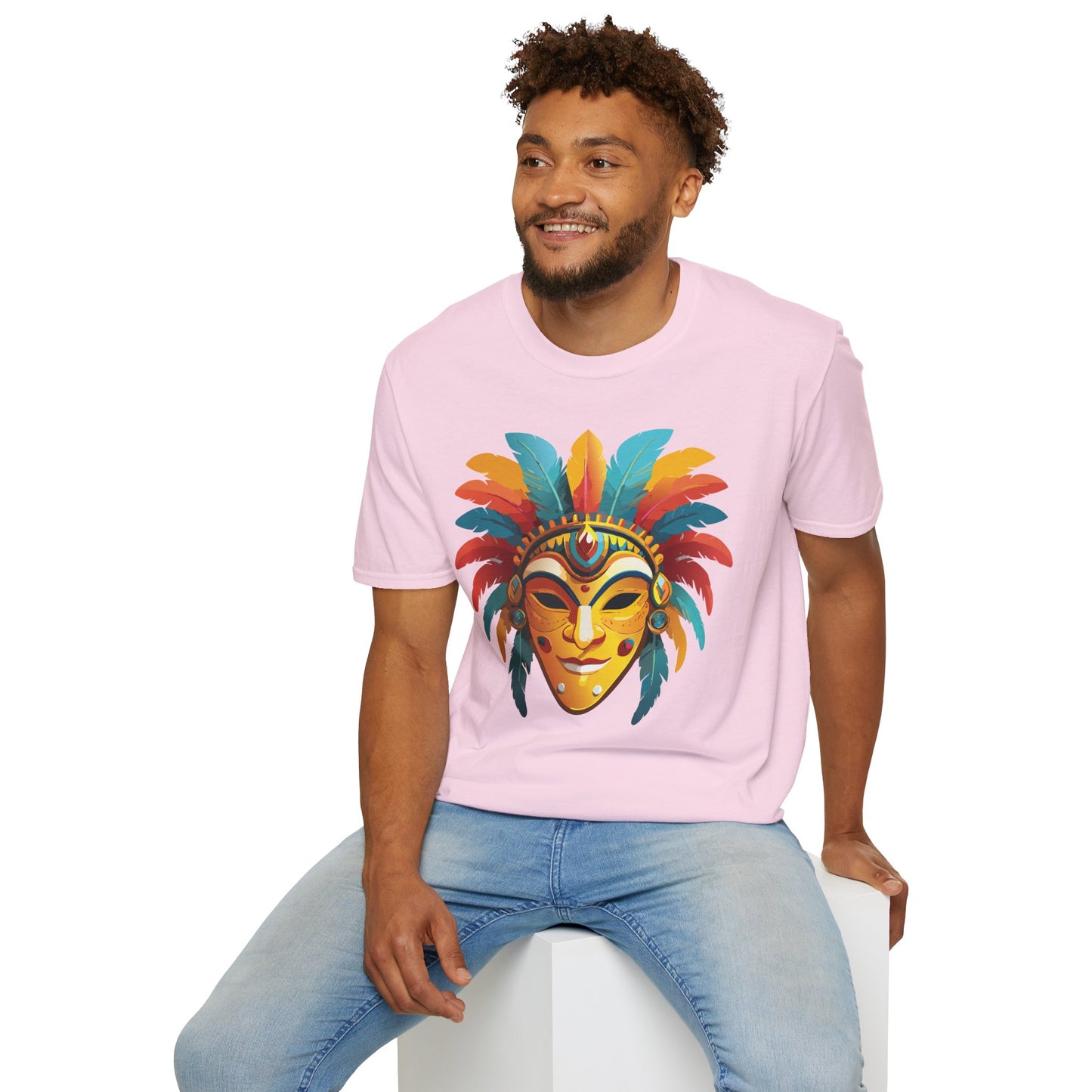 Mask Tee Shirt, Mask Shirt, Shirt with Mask, Masquerade Tees
