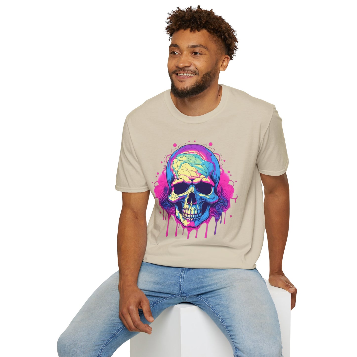 Skull Tee Shirt, Skeleton Shirt, Shirt with Skull, Shirt with Skeleton