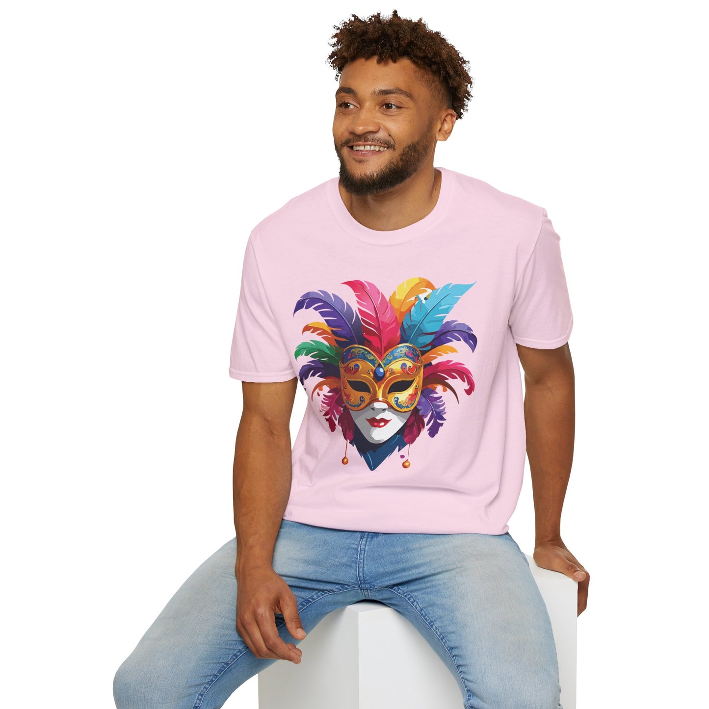 Mask Tee Shirt, Mask Shirt, Shirt with Mask, Masquerade Tees