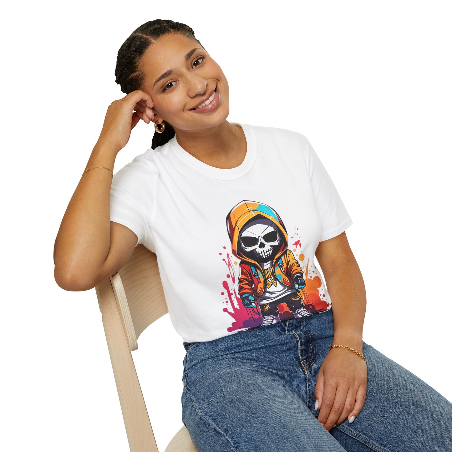 Skull Tee Shirt, Skeleton Shirt, Shirt with Skull, Shirt with Skeleton