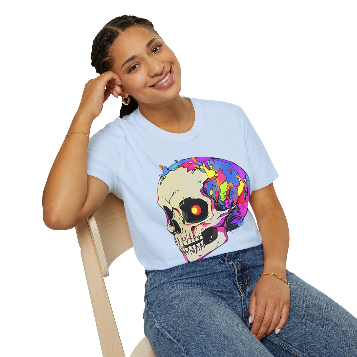 Skull Tee Shirt, Skeleton Shirt, Shirt with Skull, Shirt with Skeleton