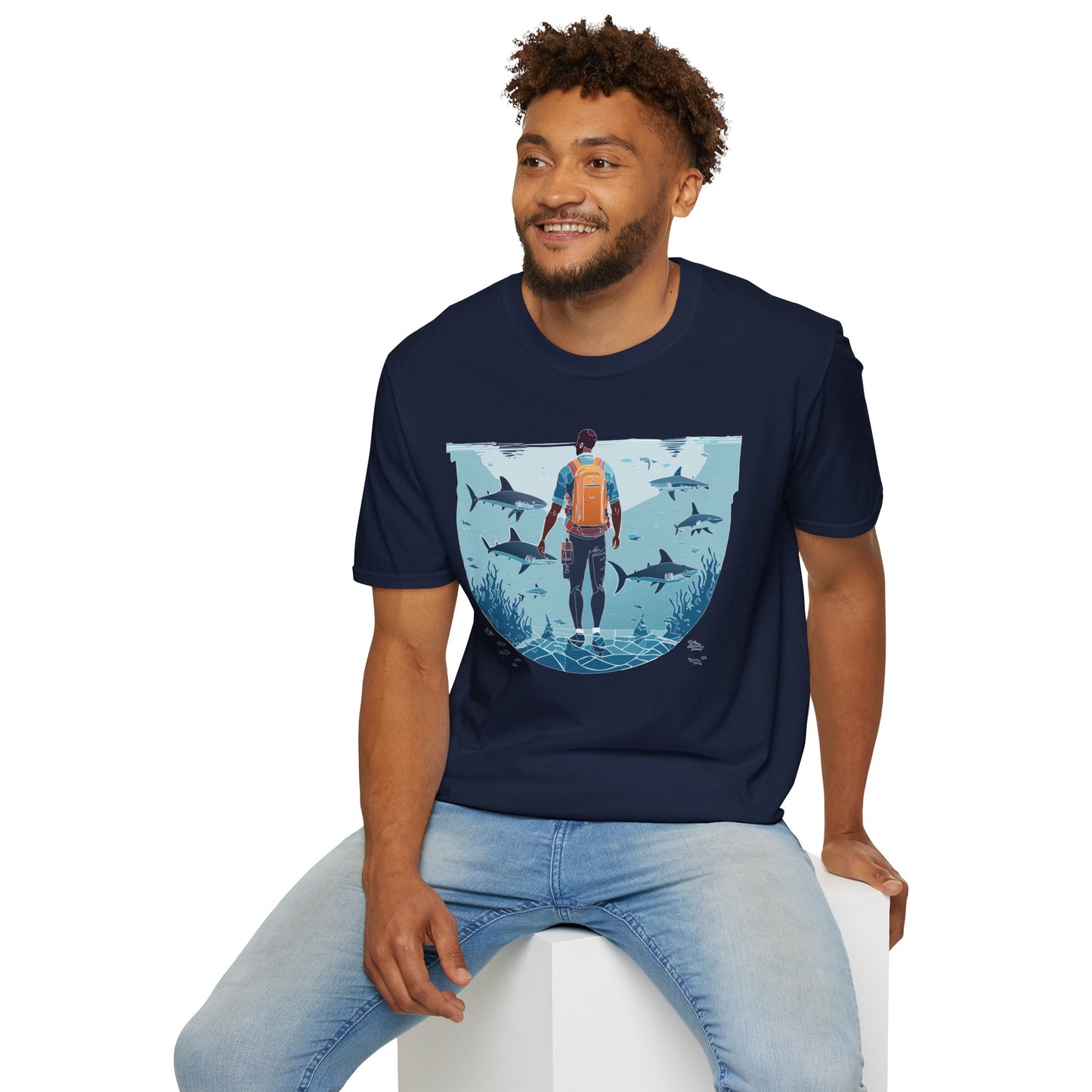 Ocean Tee Shirt, Ocean Shirt, Shirt with Ocean, U boat Tees, Shirt with U-Boat
