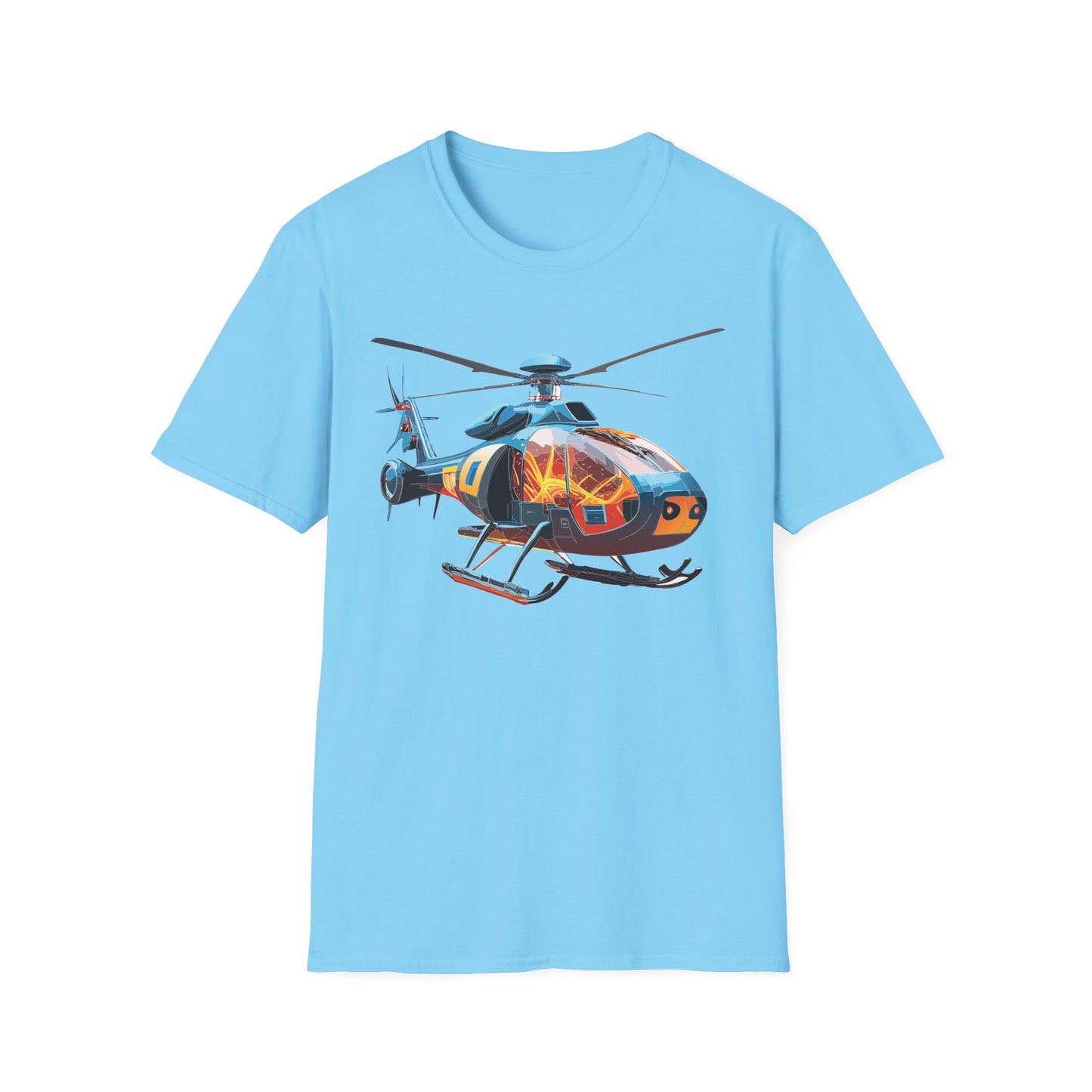 Chopper Shirt, Helicopter Shirt, Shirt with Helicopter, T Shirt with Chopper