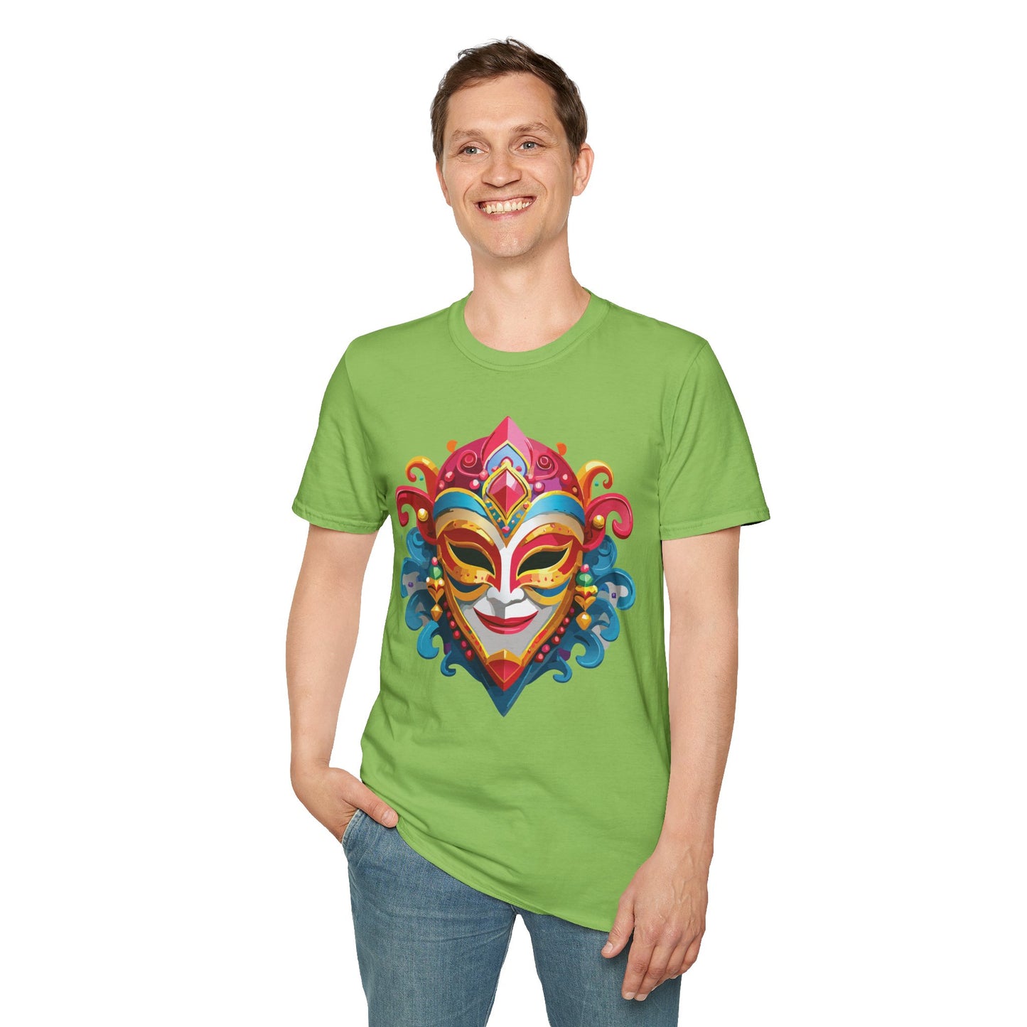 Mask Tee Shirt, Mask Shirt, Shirt with Mask, Masquerade Tees