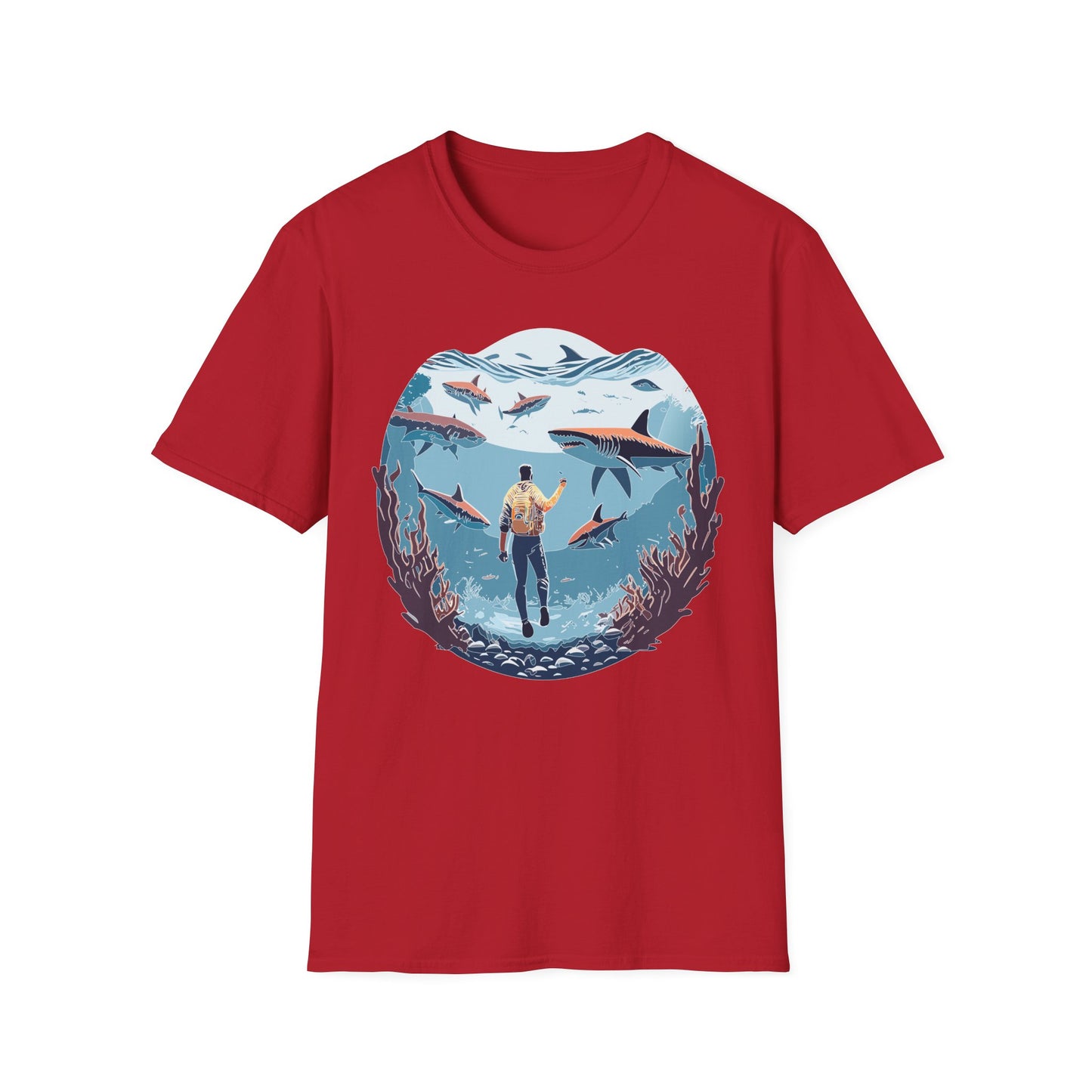 Ocean Tee Shirt, Ocean Shirt, Shirt with Ocean, U boat Tees, Shirt with U-Boat