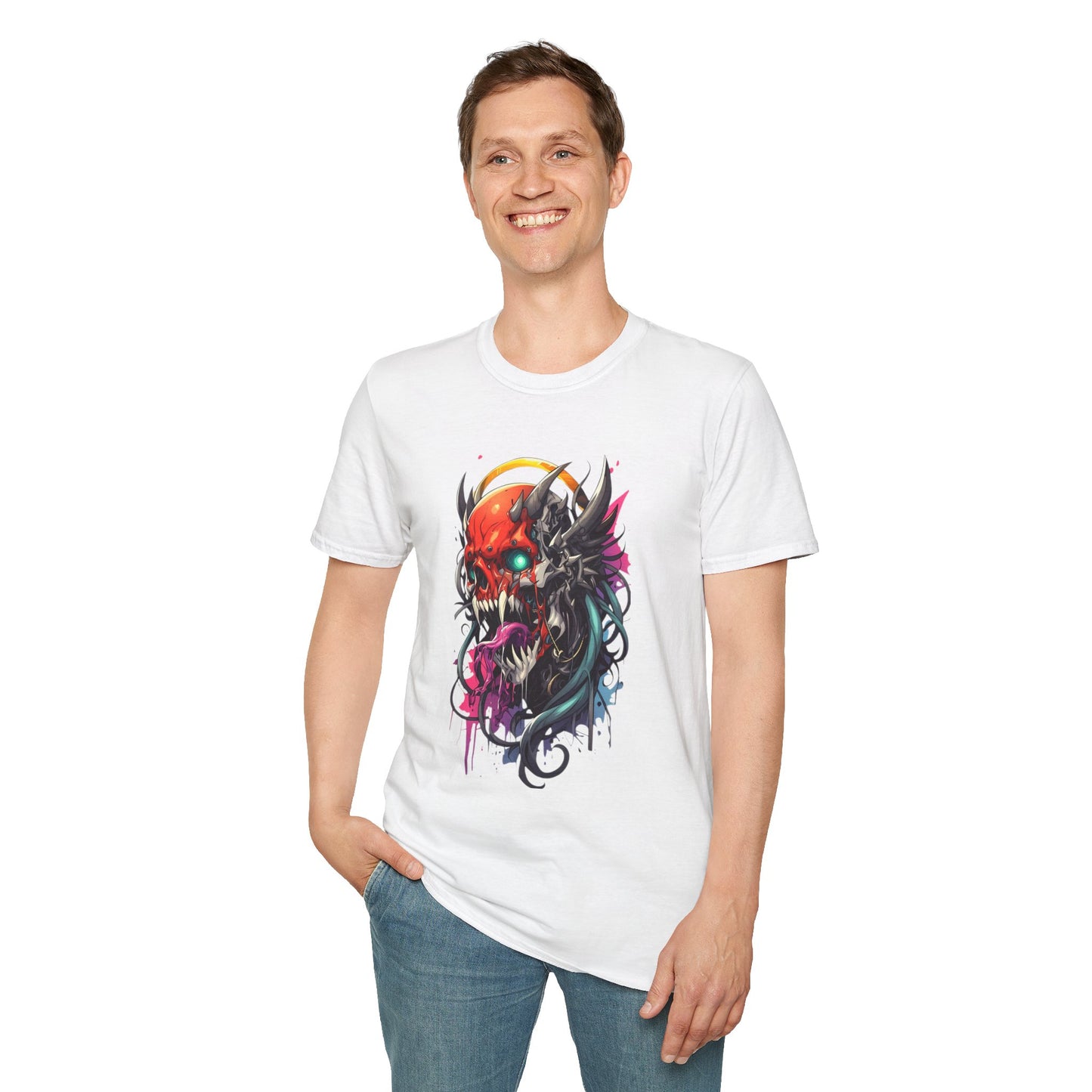 Skull Tee Shirt, Skeleton Shirt, Shirt with Skull, Shirt with Skeleton