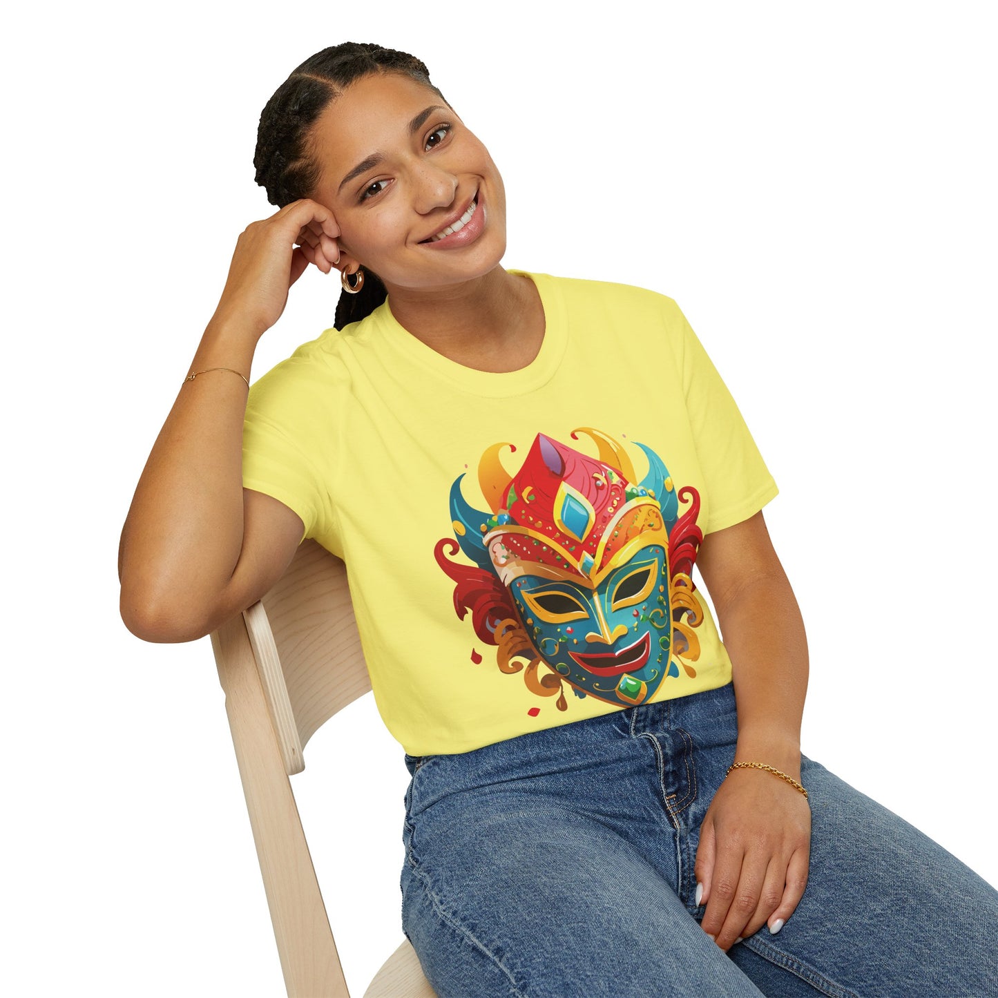 Mask Tee Shirt, Mask Shirt, Shirt with Mask, Masquerade Tees