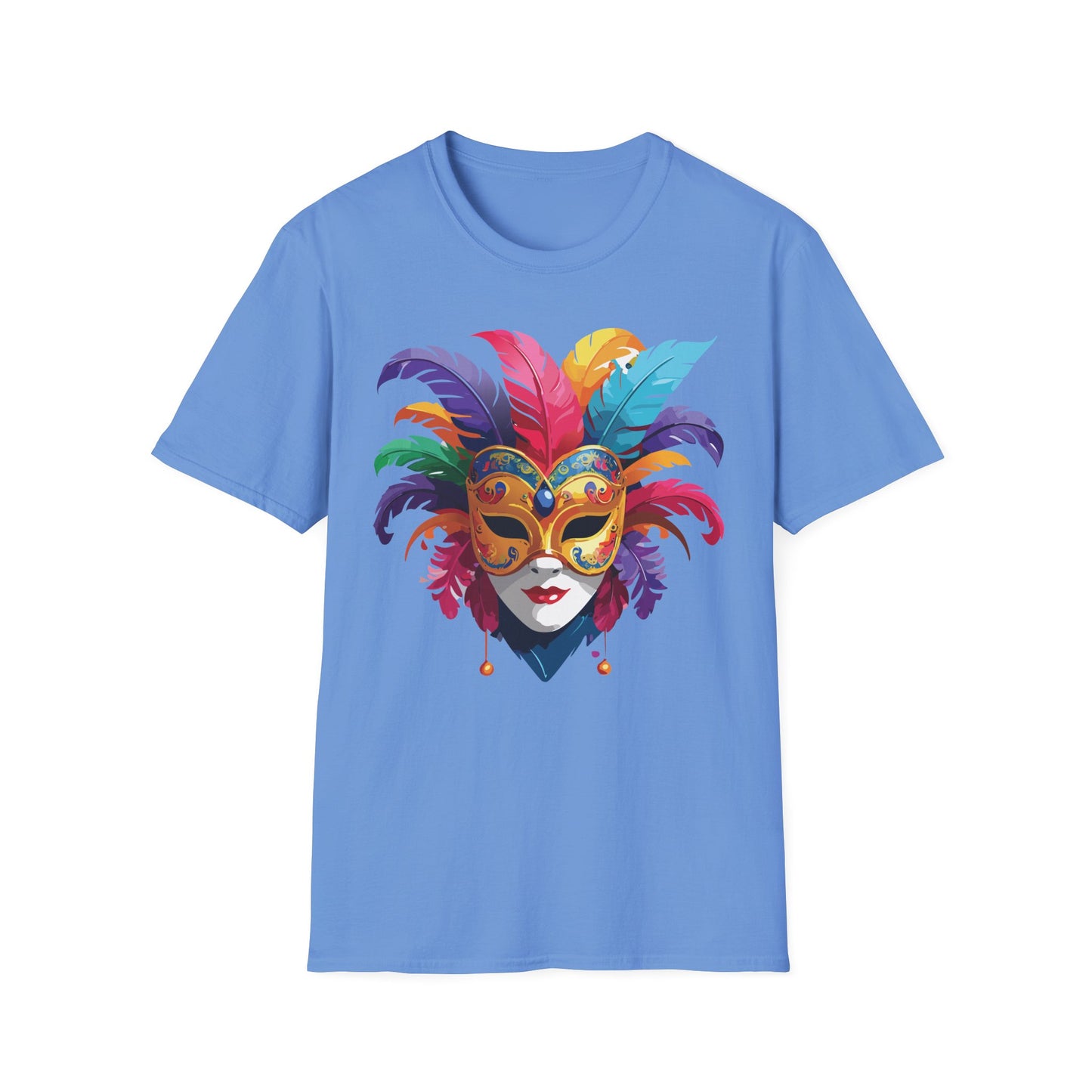 Mask Tee Shirt, Mask Shirt, Shirt with Mask, Masquerade Tees