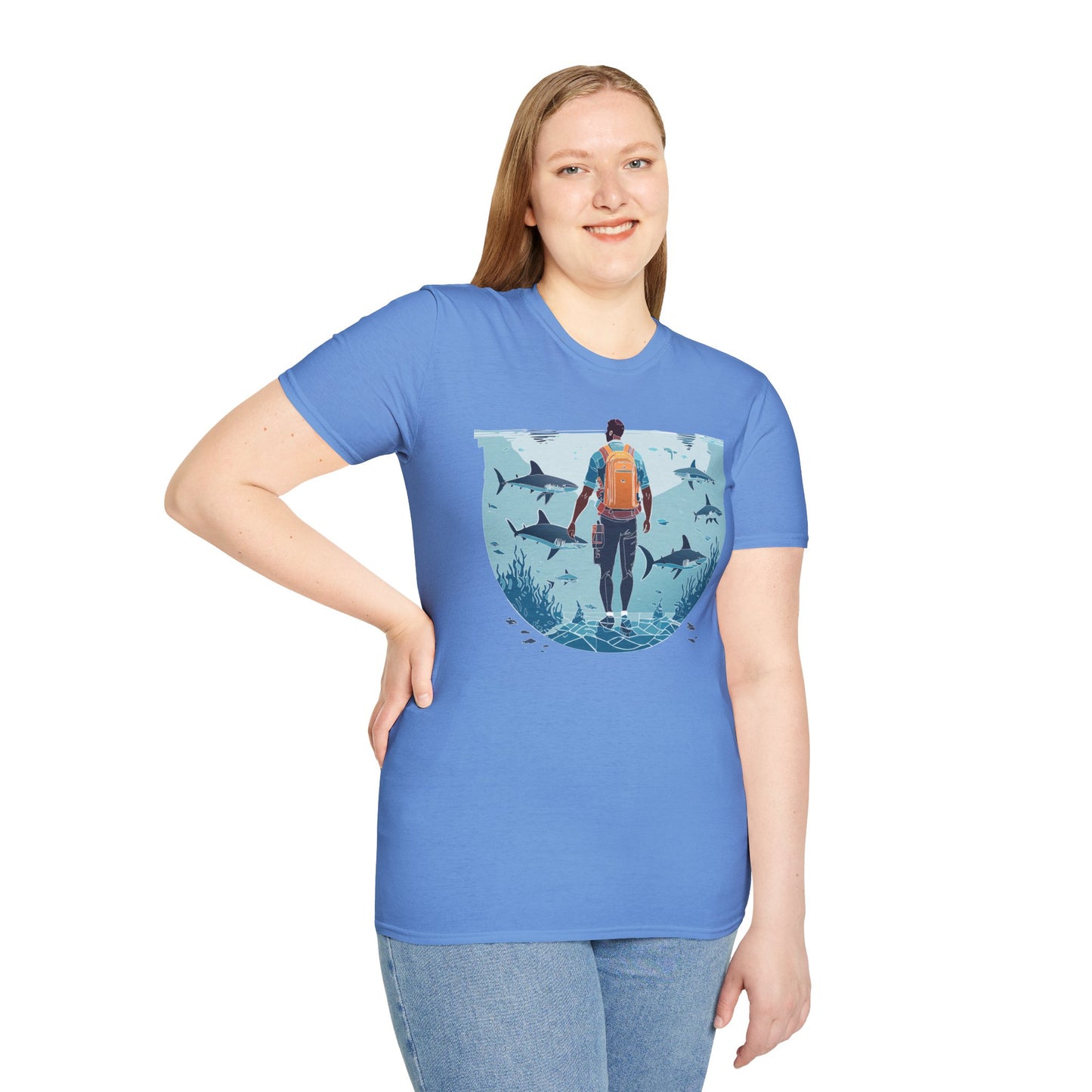 Ocean Tee Shirt, Ocean Shirt, Shirt with Ocean, U boat Tees, Shirt with U-Boat