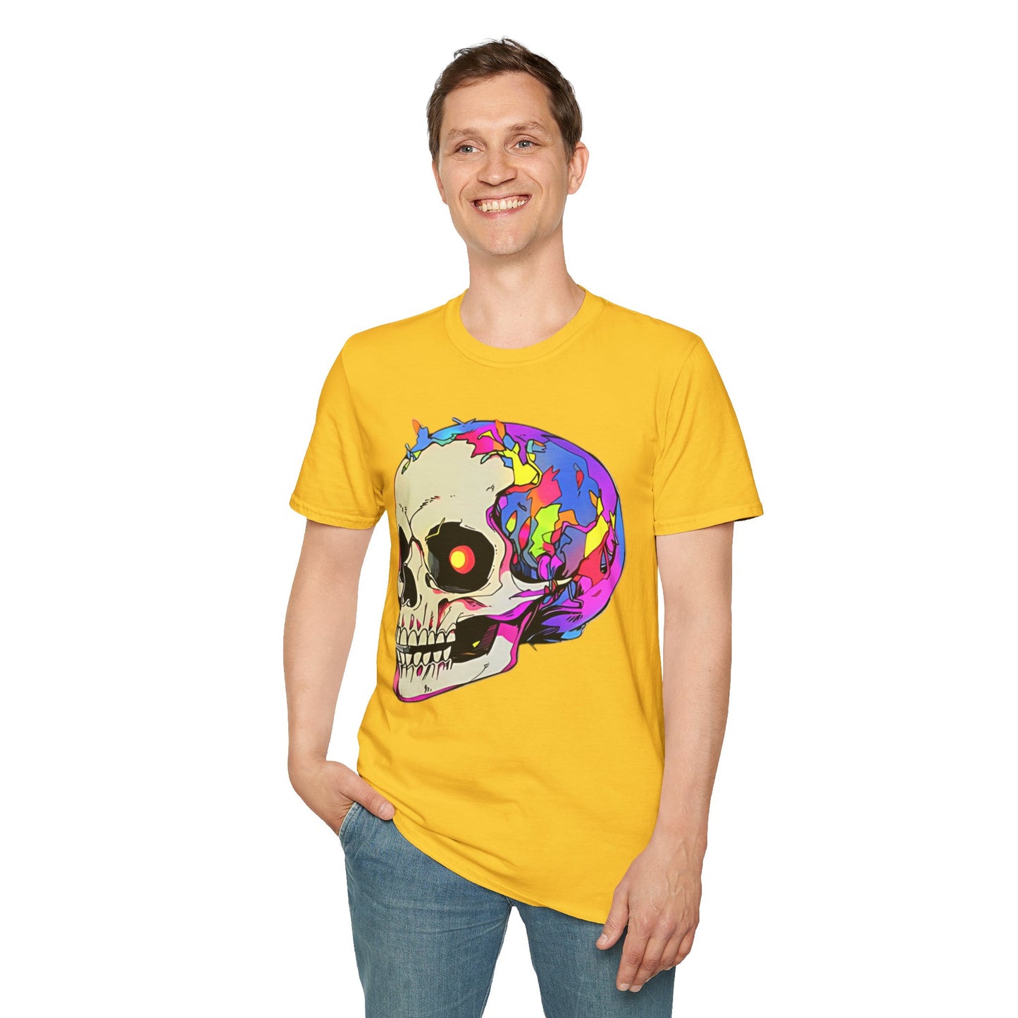 Skull Tee Shirt, Skeleton Shirt, Shirt with Skull, Shirt with Skeleton
