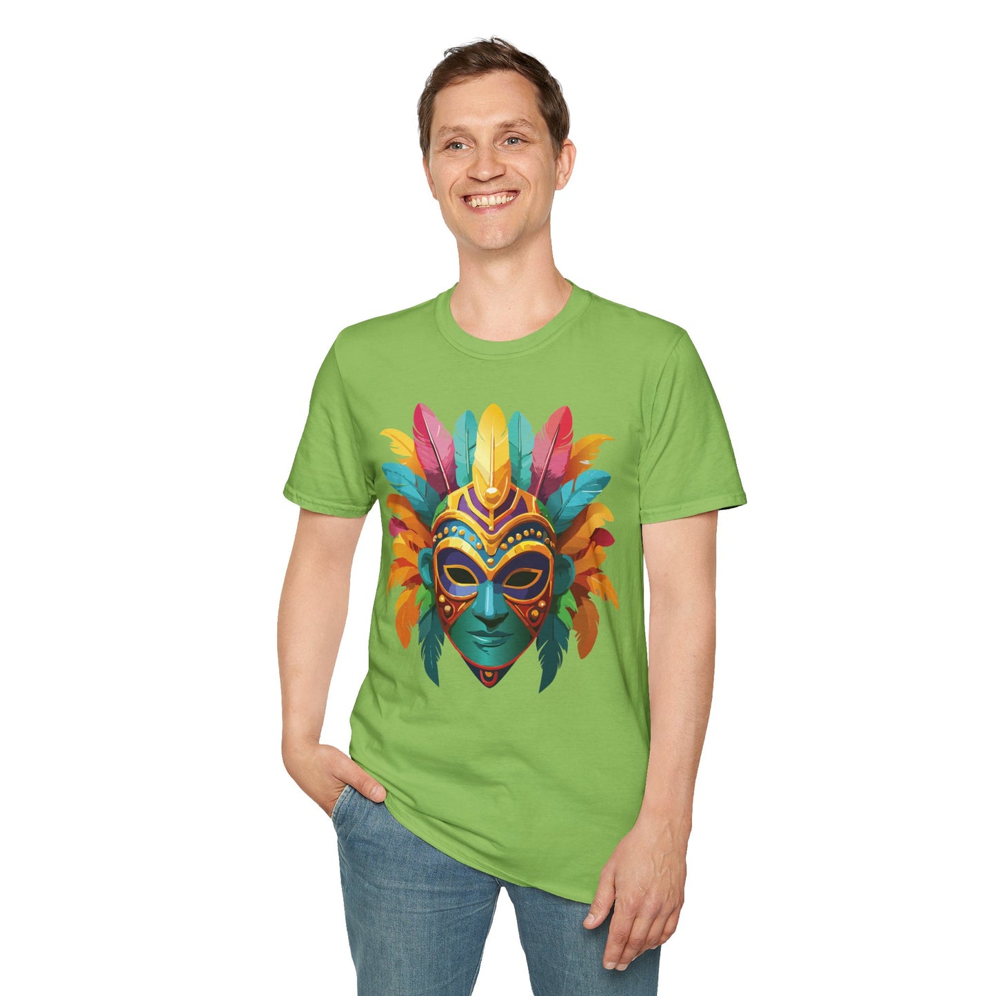 Mask Tee Shirt, Mask Shirt, Shirt with Mask, Masquerade Tees