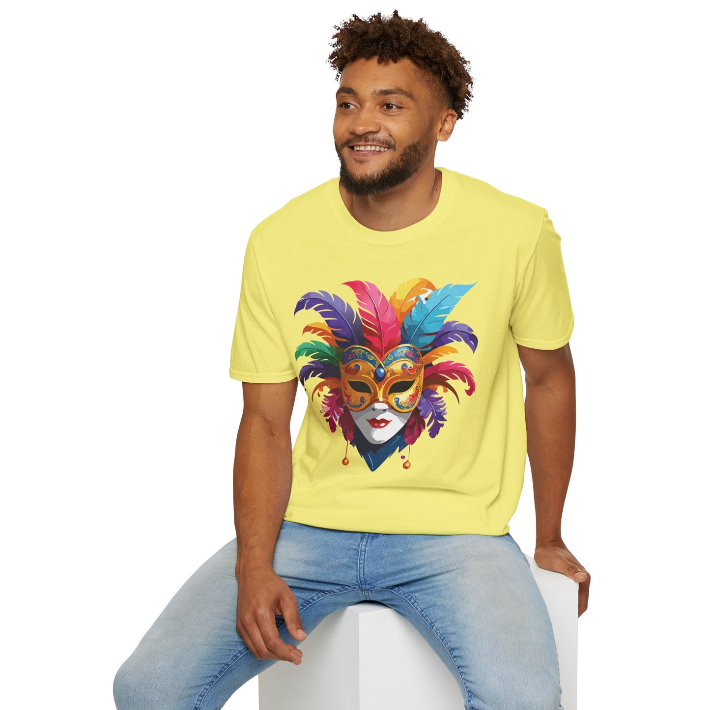 Mask Tee Shirt, Mask Shirt, Shirt with Mask, Masquerade Tees