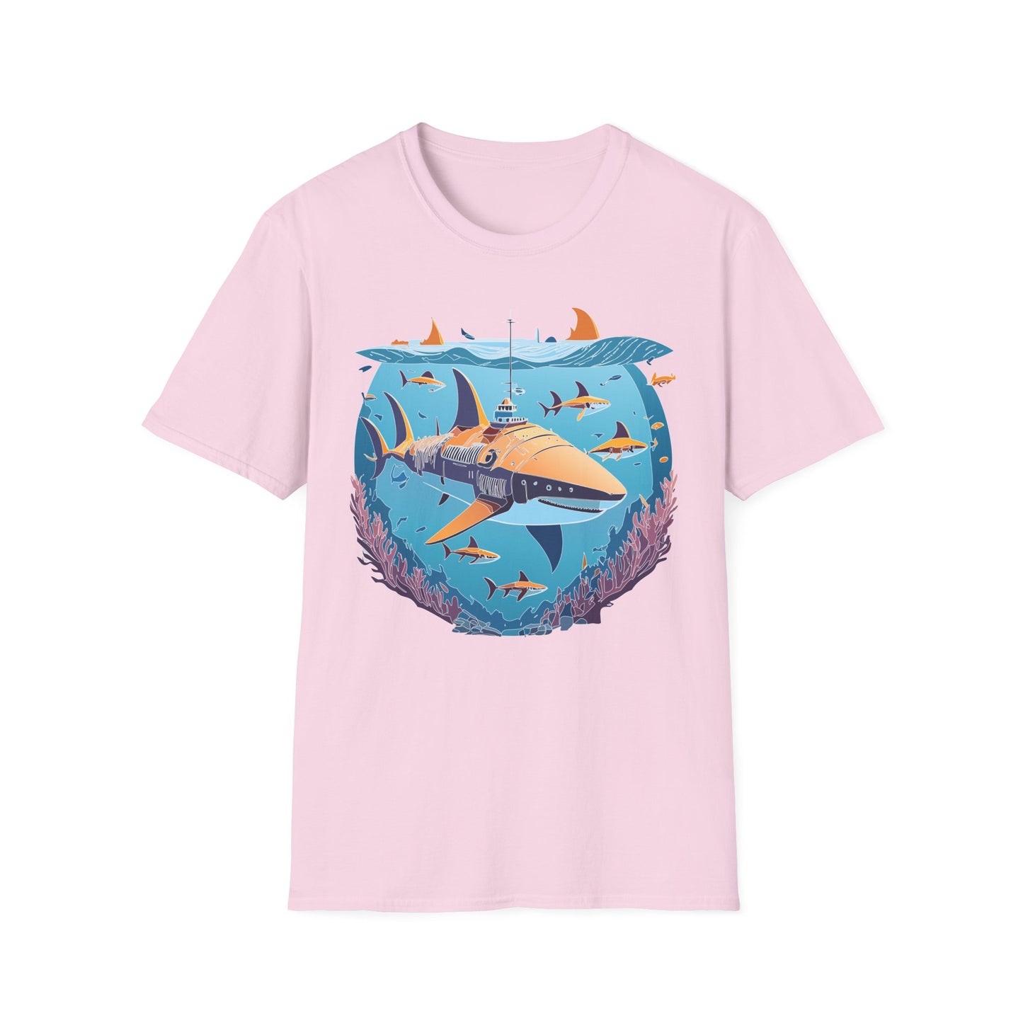 Ocean Tee Shirt, Ocean Shirt, Shirt with Ocean, U boat Tees, Shirt with U-Boat