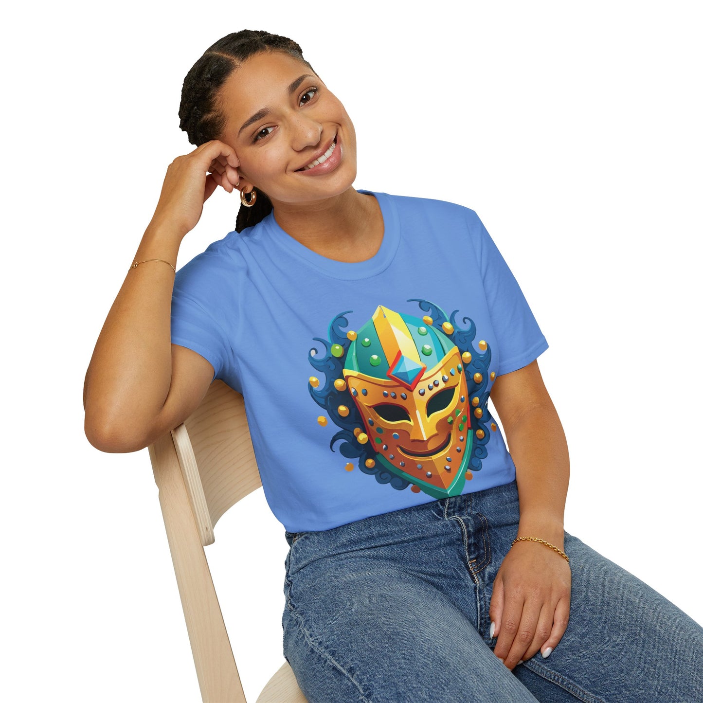 Mask Tee Shirt, Mask Shirt, Shirt with Mask, Masquerade Tees