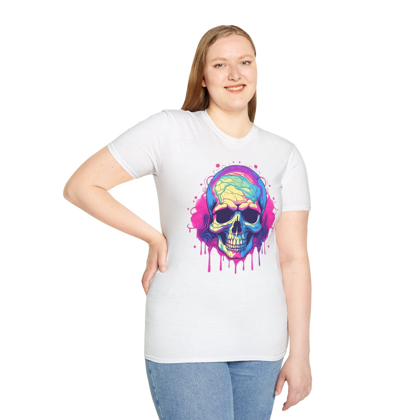 Skull Tee Shirt, Skeleton Shirt, Shirt with Skull, Shirt with Skeleton