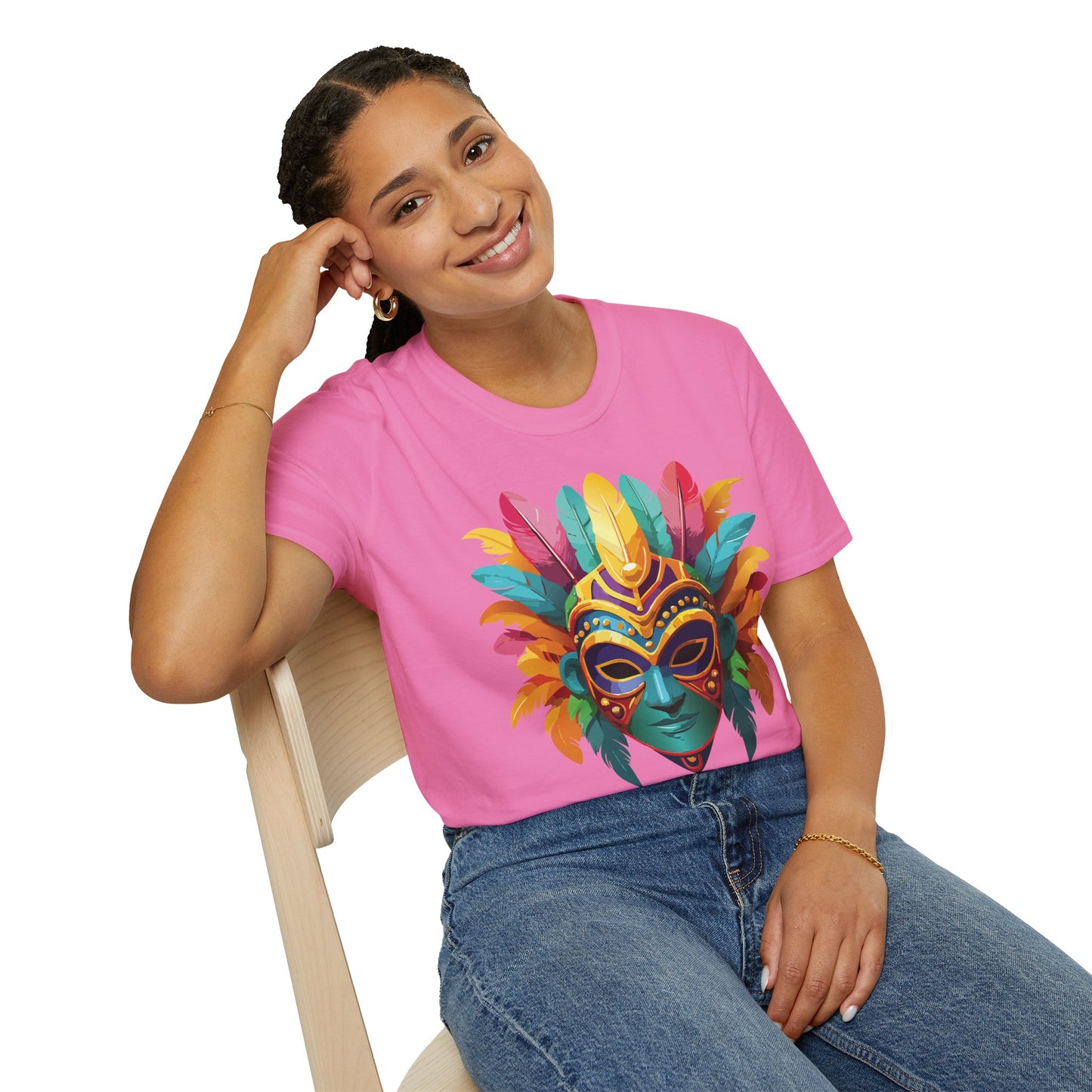 Mask Tee Shirt, Mask Shirt, Shirt with Mask, Masquerade Tees