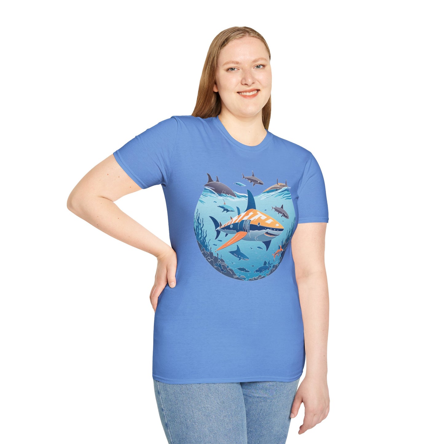 Ocean Tee Shirt, Ocean Shirt, Shirt with Ocean, U boat Tees, Shirt with U-Boat