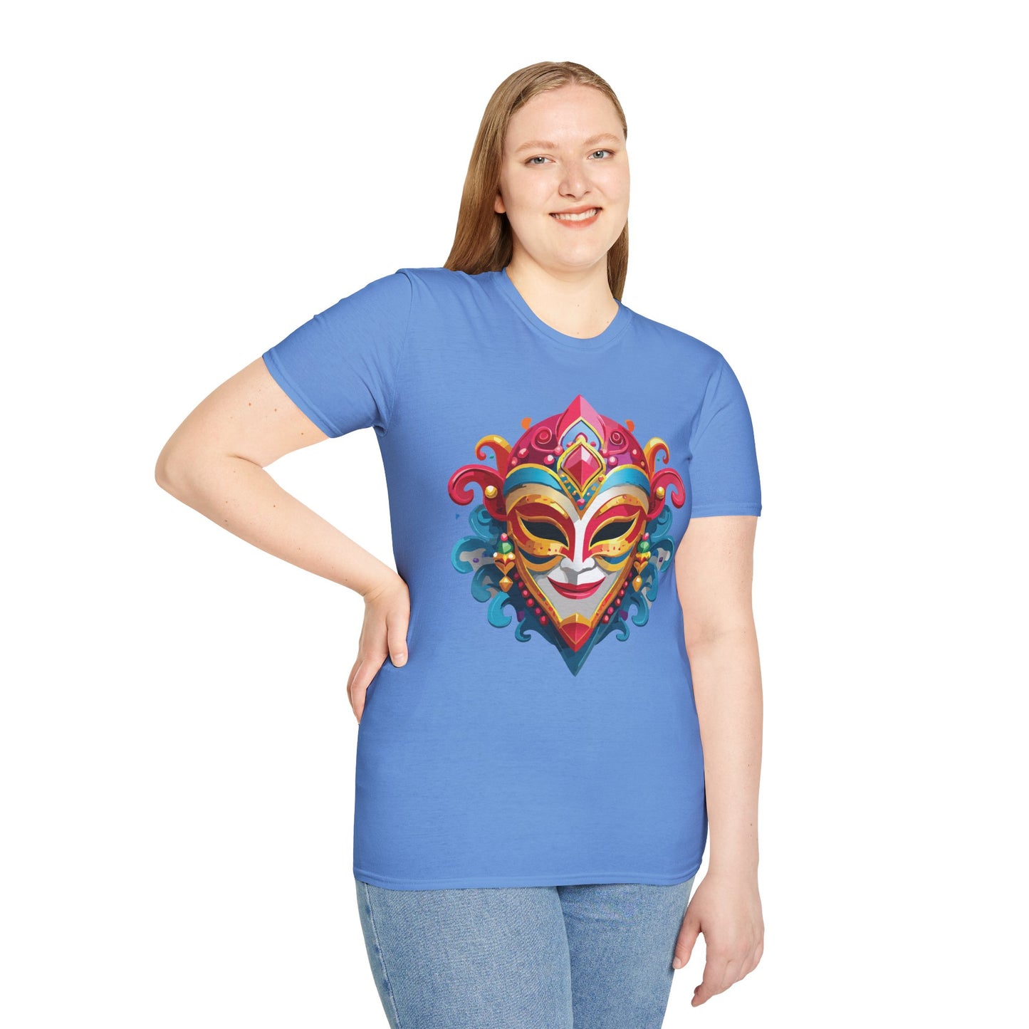 Mask Tee Shirt, Mask Shirt, Shirt with Mask, Masquerade Tees