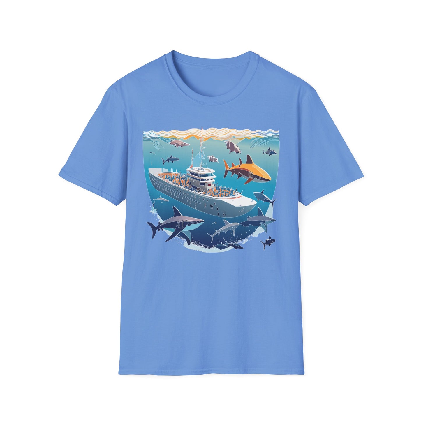 Ocean Tee Shirt, Ocean Shirt, Shirt with Ocean, U boat Tees, Shirt with U-Boat