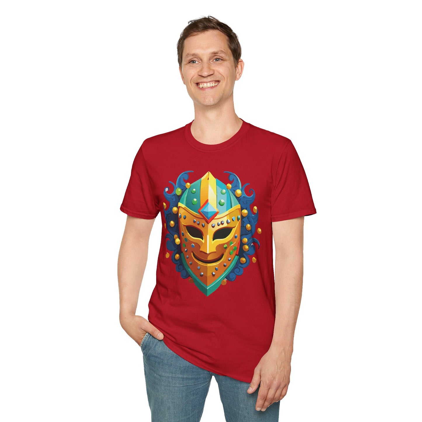 Mask Tee Shirt, Mask Shirt, Shirt with Mask, Masquerade Tees